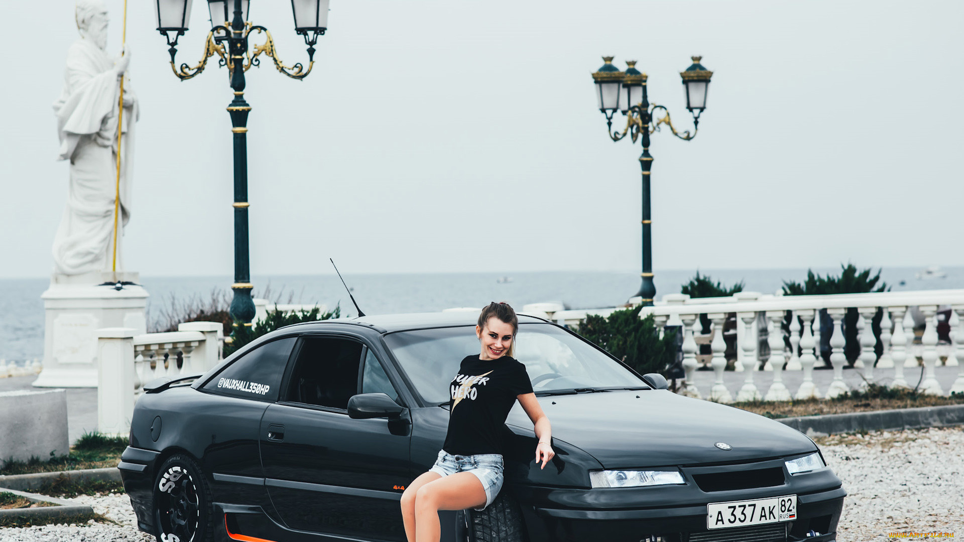 автомобили, -авто, с, девушками, opel, calibra