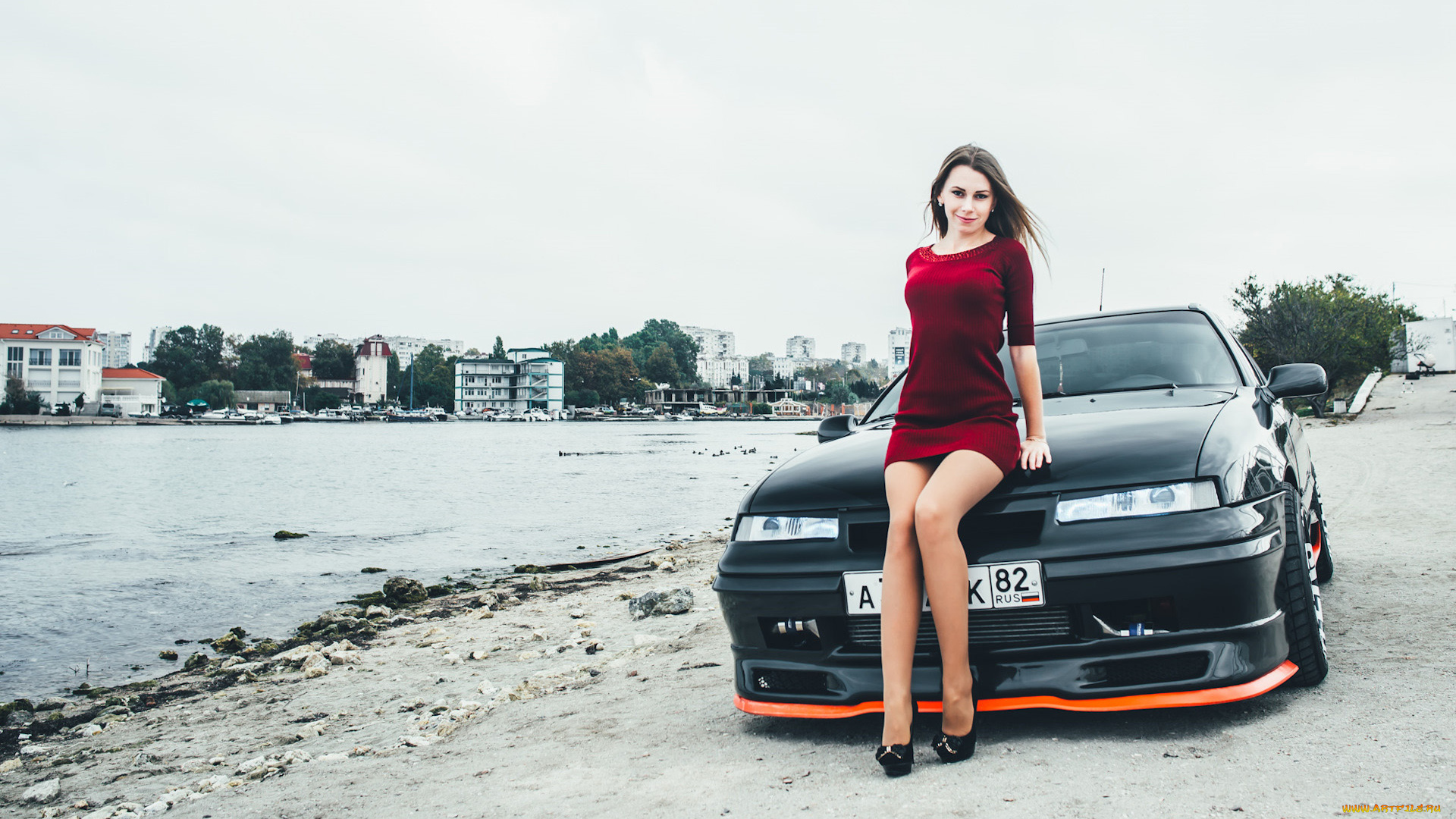 автомобили, -авто, с, девушками, opel, calibra