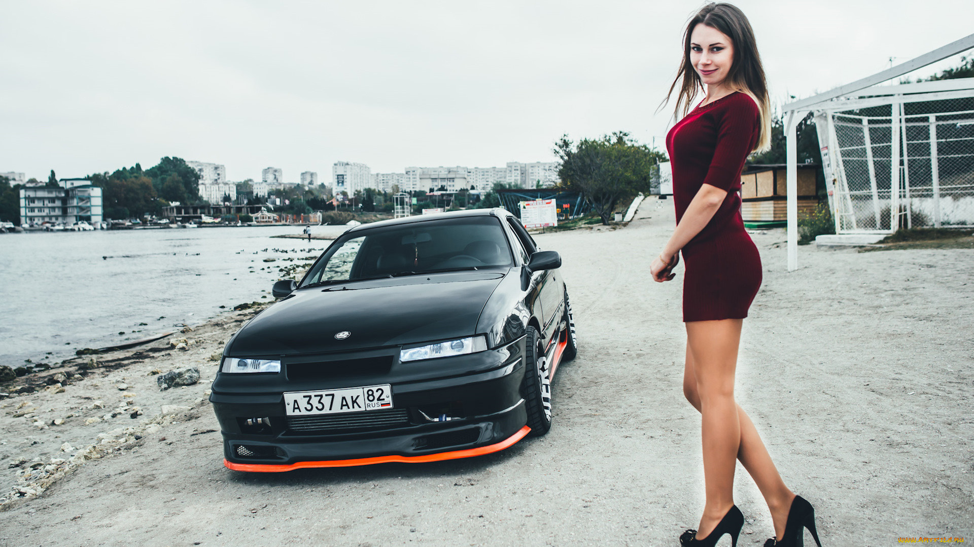 автомобили, -авто, с, девушками, opel, calibra