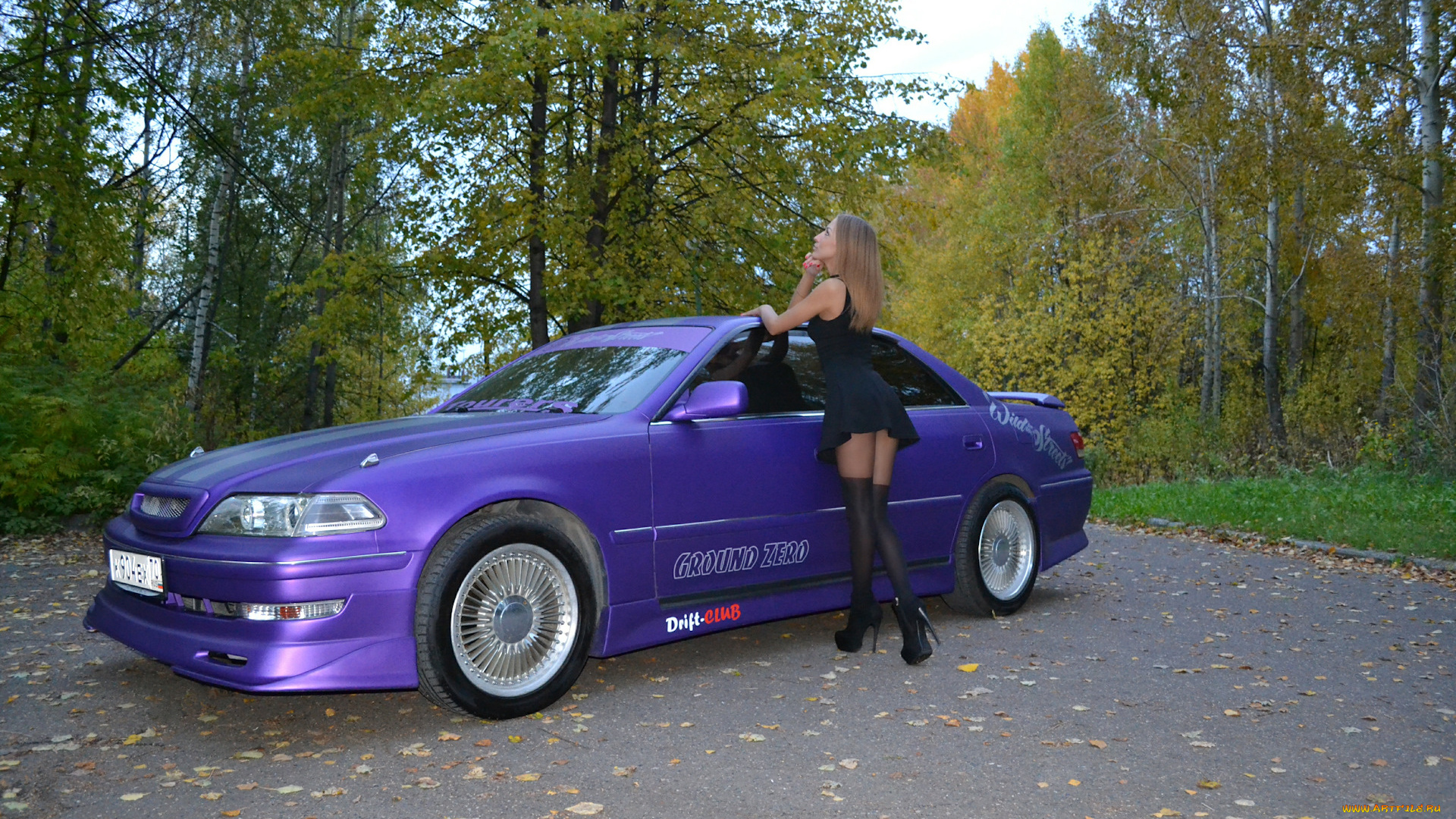 автомобили, -авто, с, девушками, toyota, mark, ii