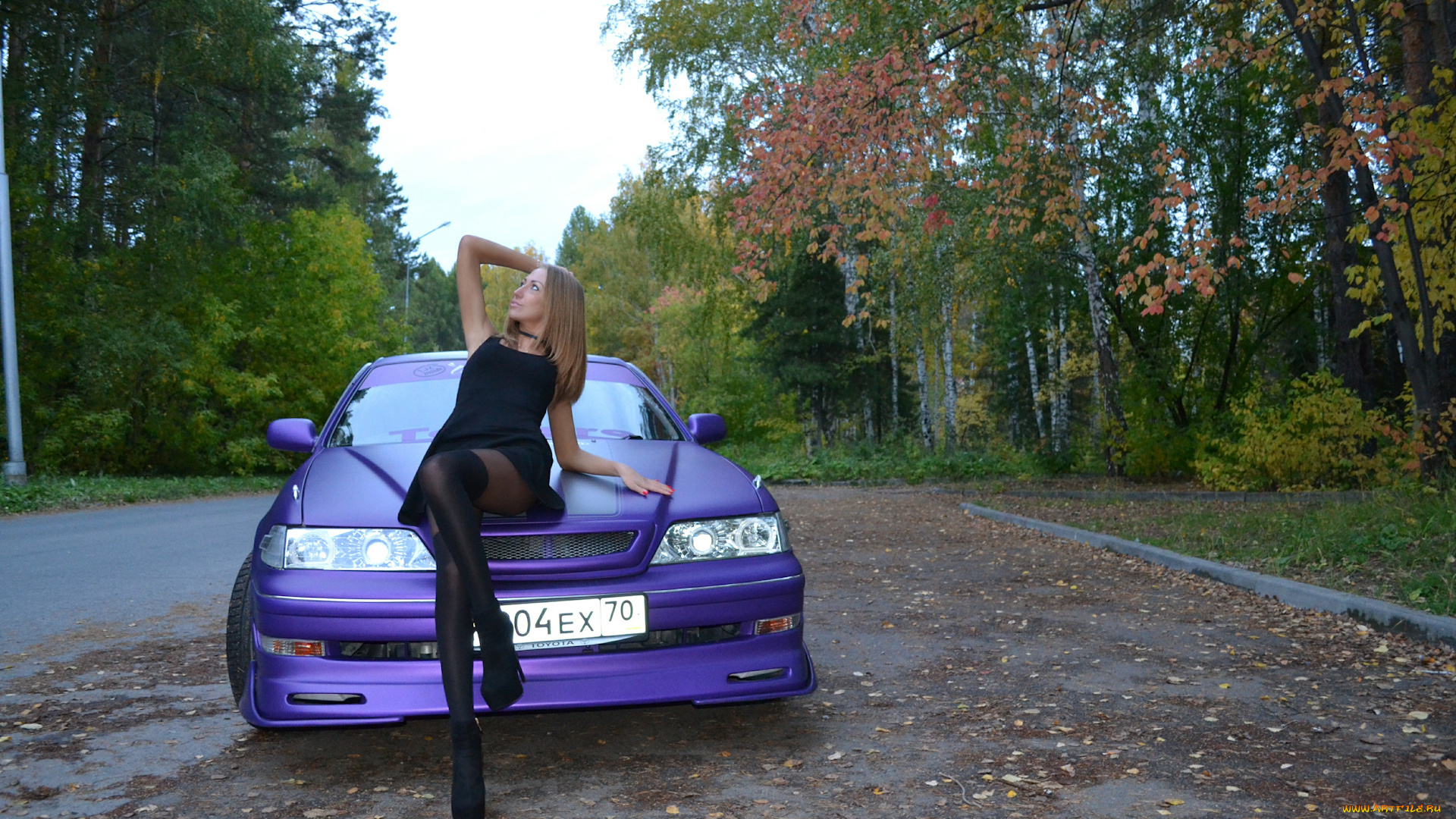 автомобили, -авто, с, девушками, toyota, mark, ii