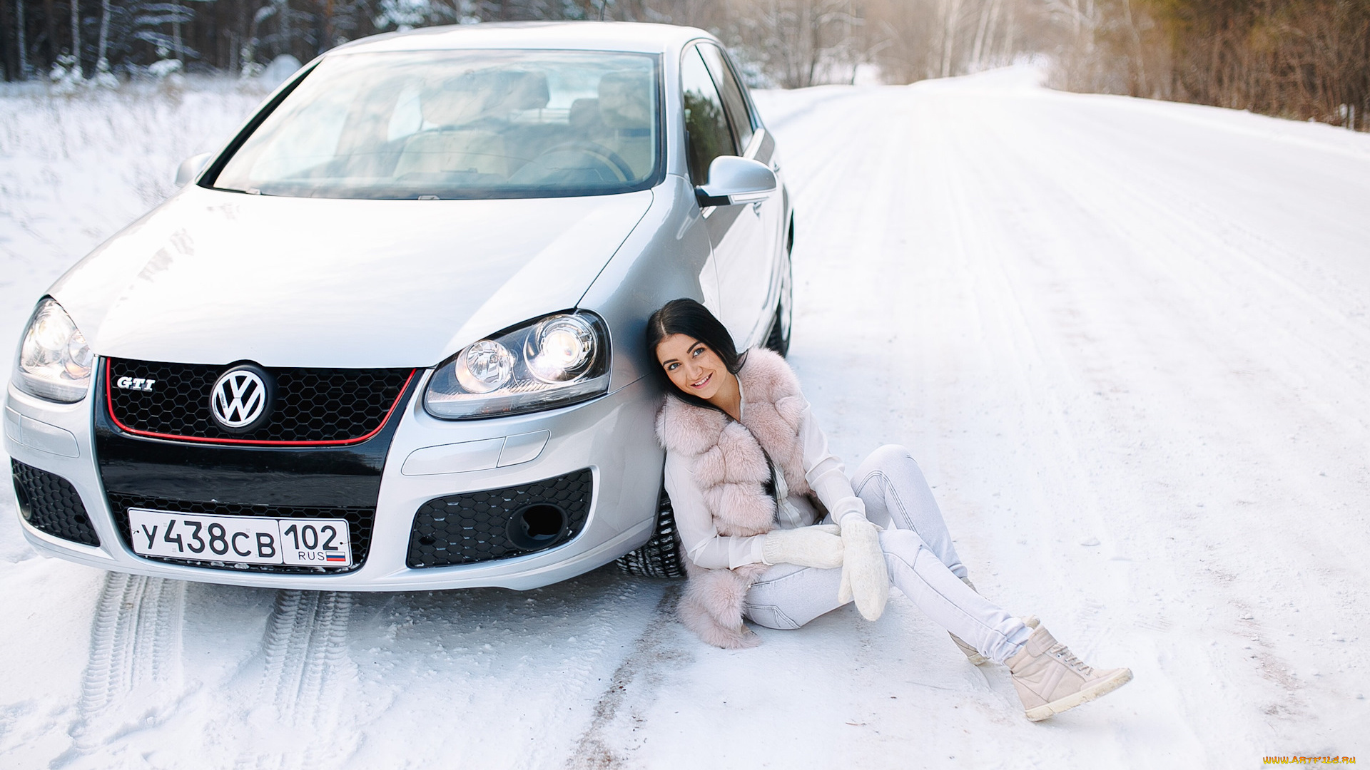 автомобили, -авто, с, девушками, volkswagen, golf