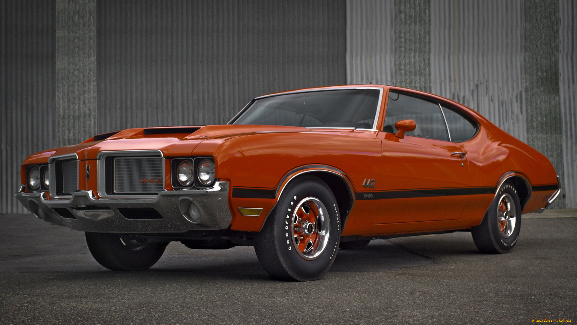 oldsmobile, cutlass, 442, w-30, hardtop, coupe, 1972, автомобили, oldsmobile, 1972, coupe, hardtop, 442, w-30, cutlass