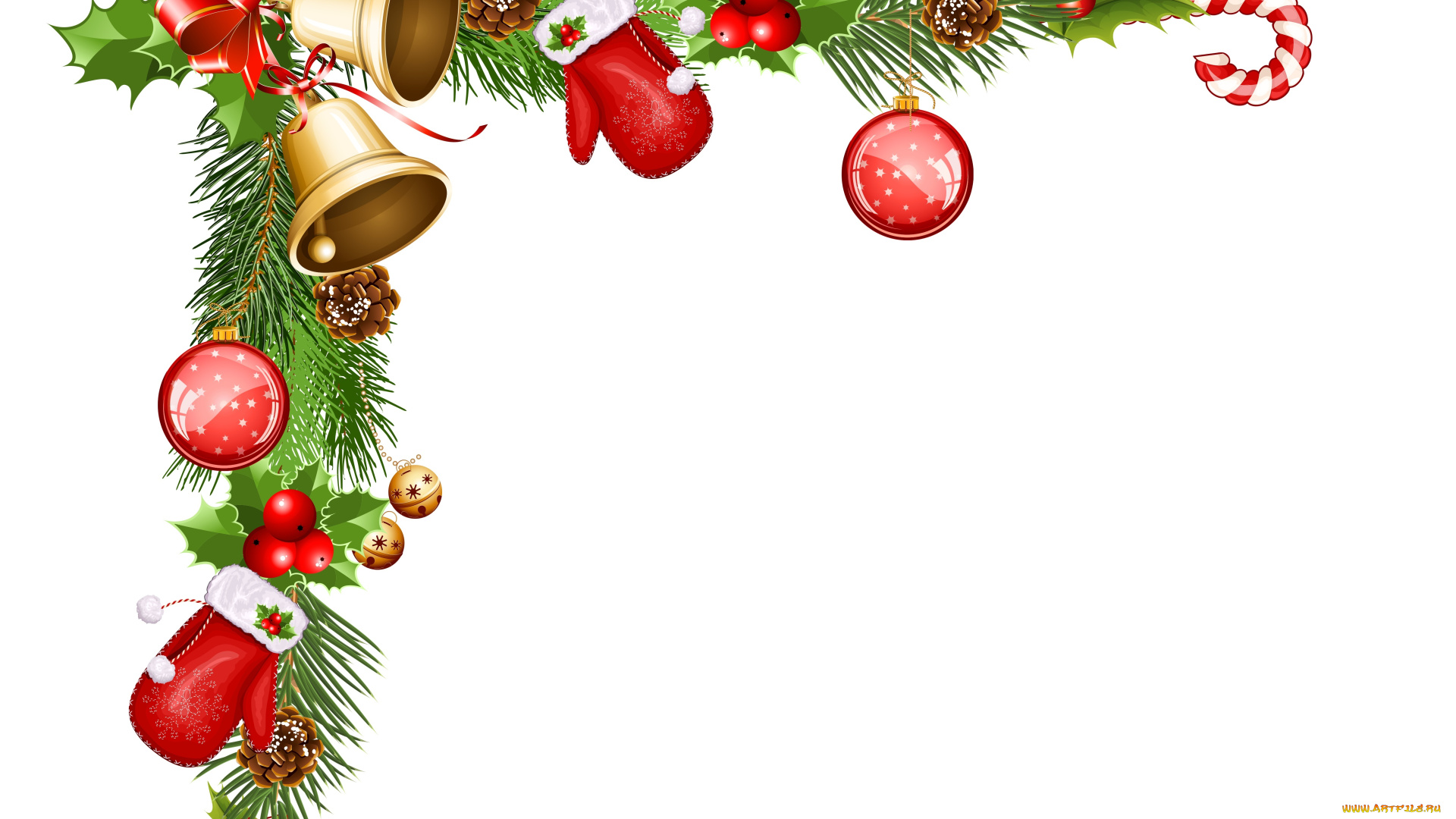 праздничные, векторная, графика, , новый, год, ветки, шары