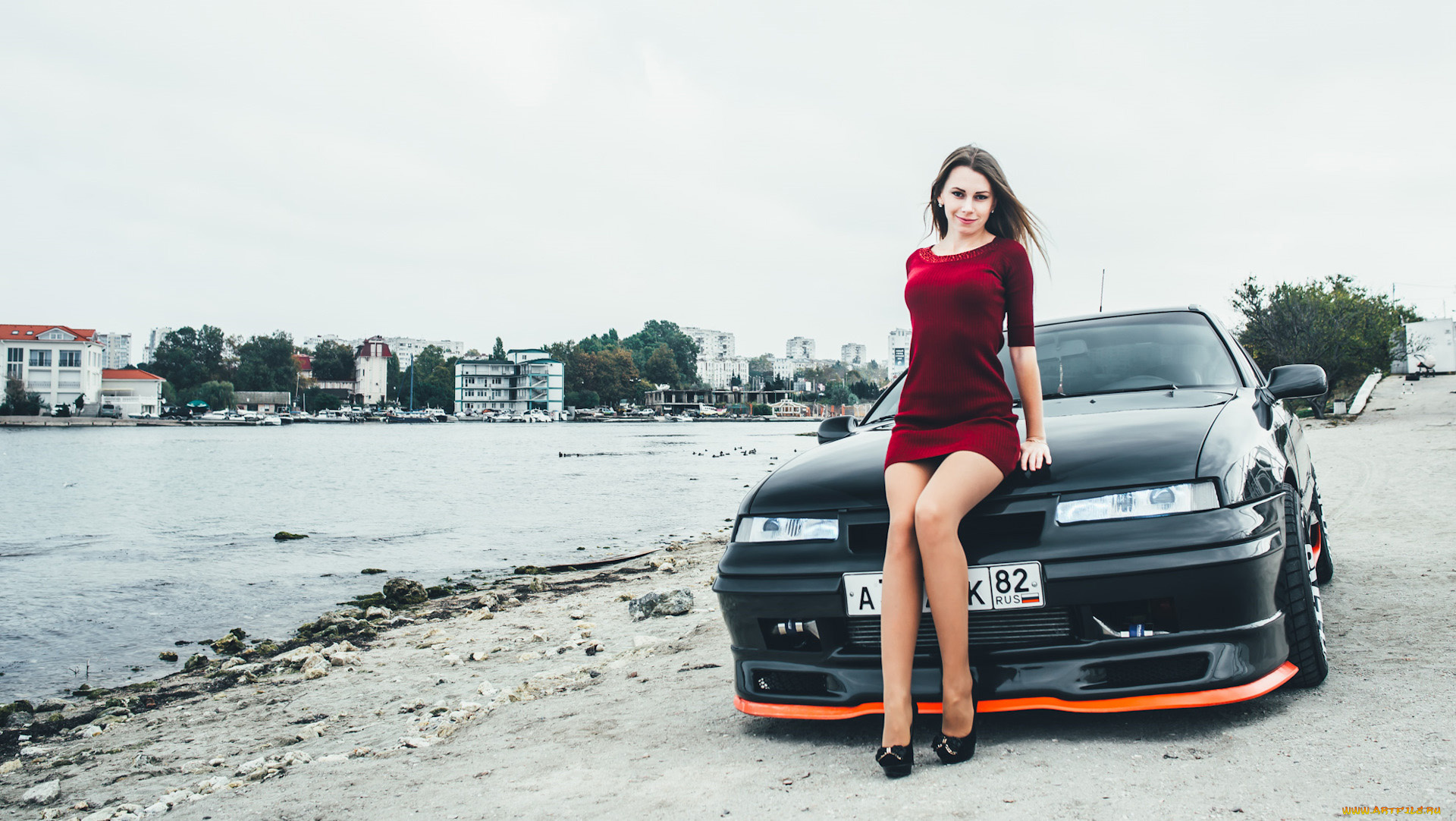 автомобили, -авто, с, девушками, opel, calibra