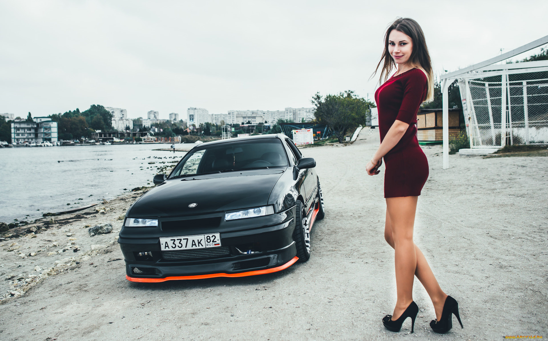 автомобили, -авто, с, девушками, opel, calibra