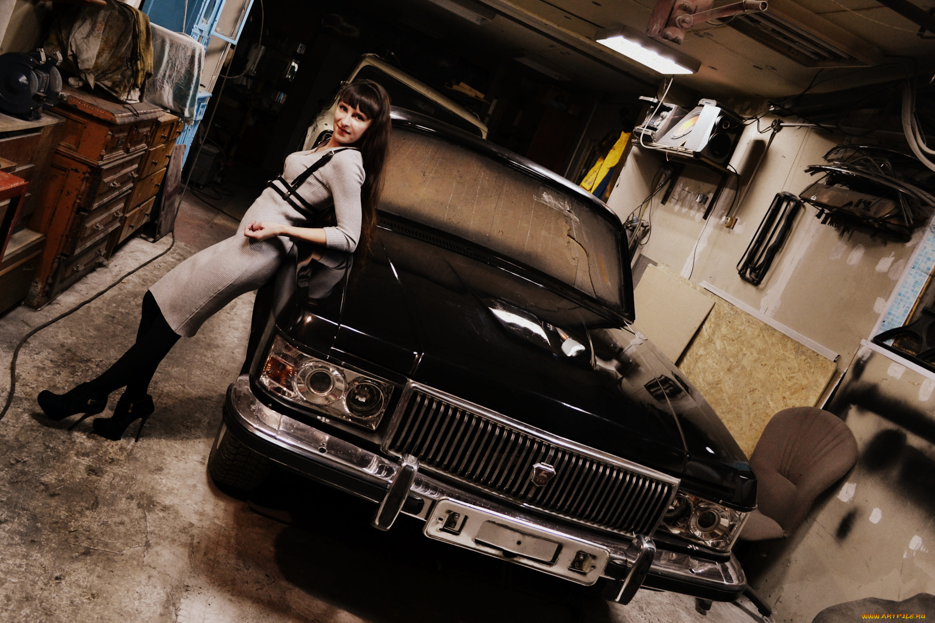 автомобили, -авто, с, девушками, газ, 31