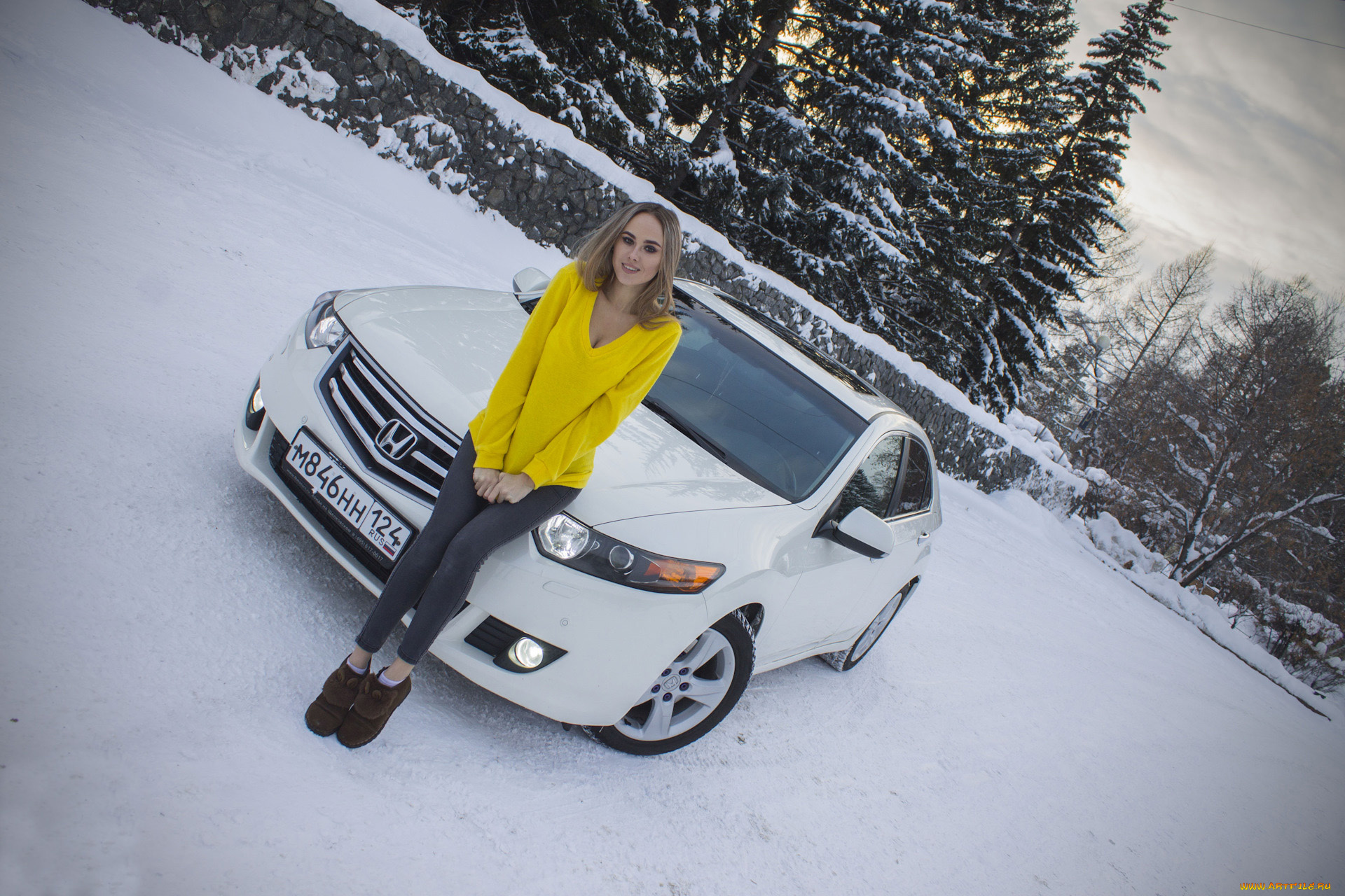 автомобили, -авто, с, девушками, honda, accord