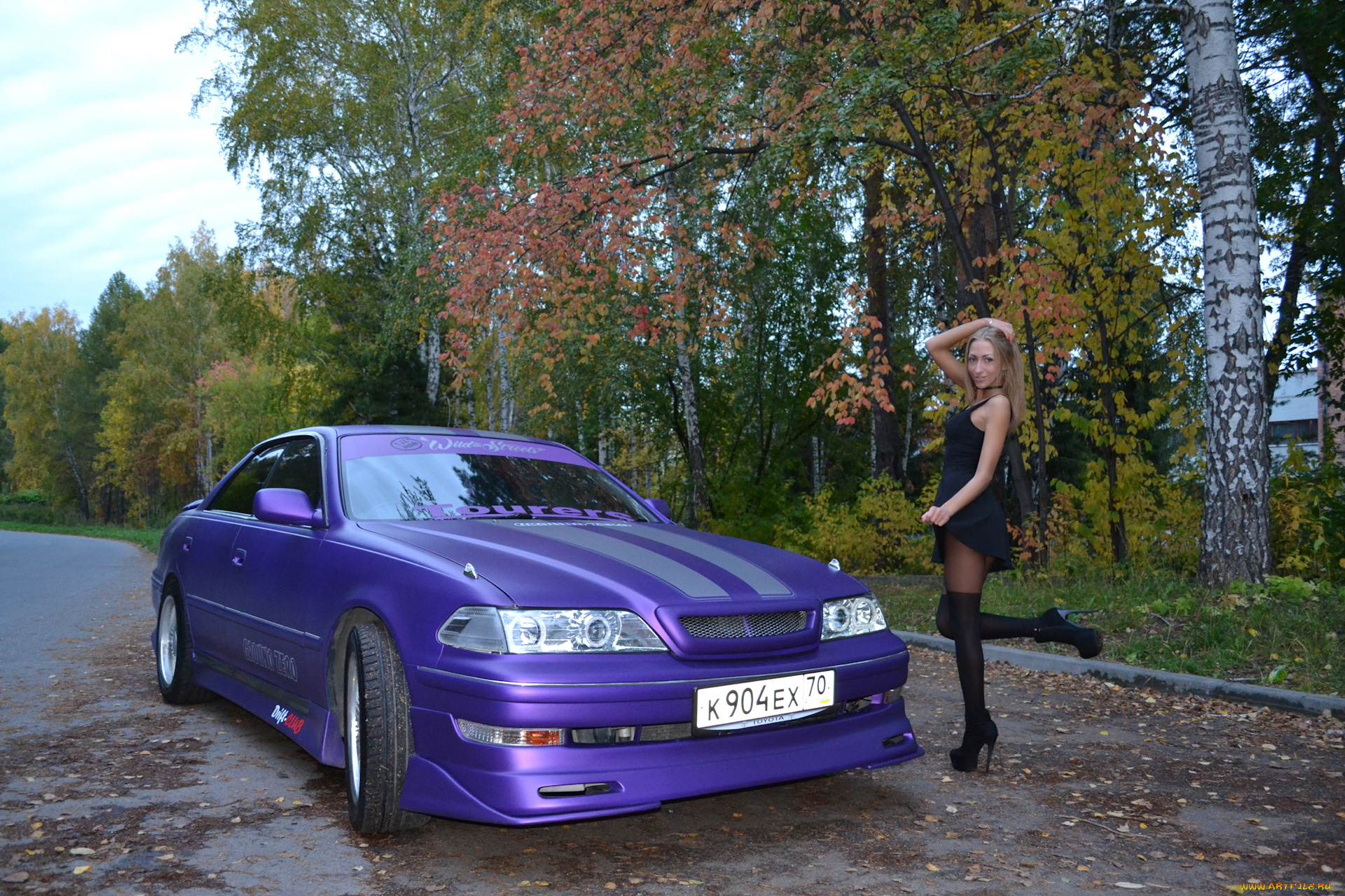 автомобили, -авто, с, девушками, toyota, mark, ii