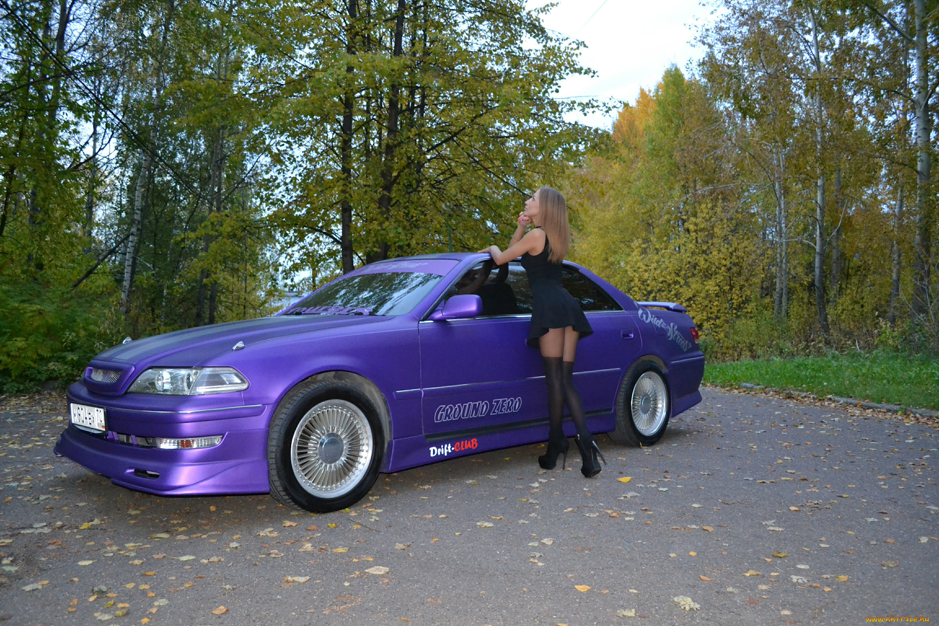 автомобили, -авто, с, девушками, toyota, mark, ii