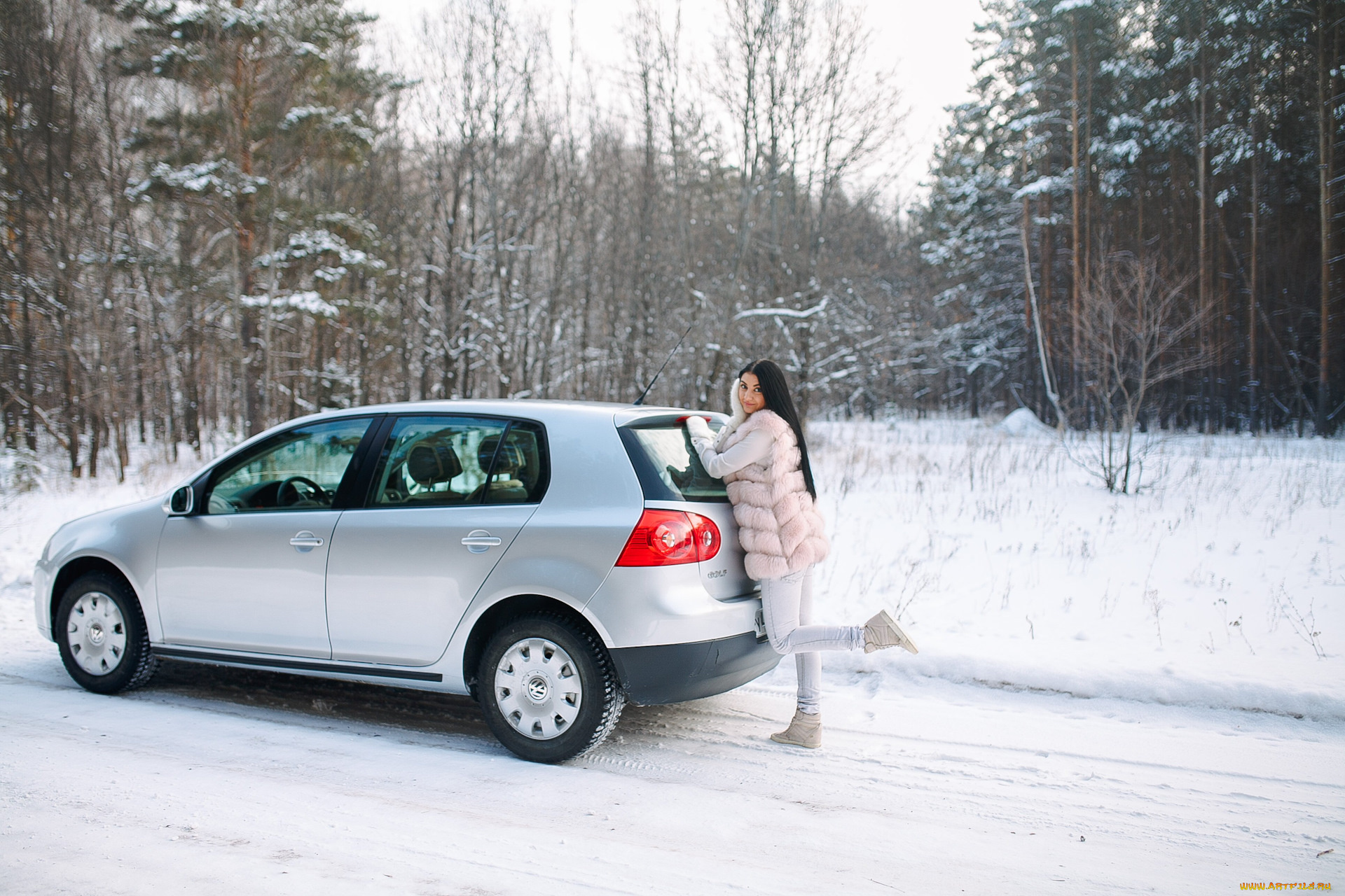 автомобили, -авто, с, девушками, volkswagen, golf