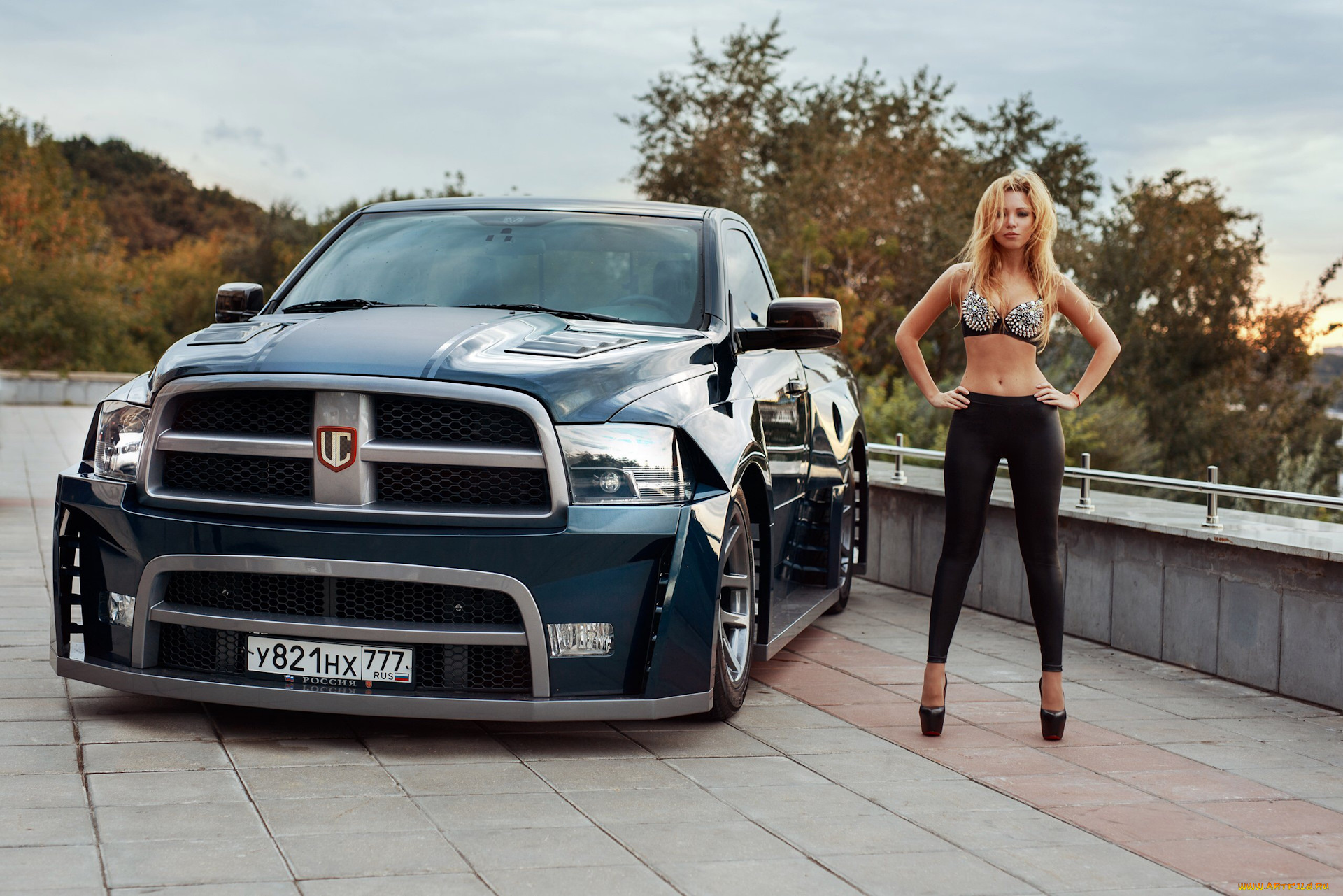 автомобили, -авто, с, девушками, dodge, ram