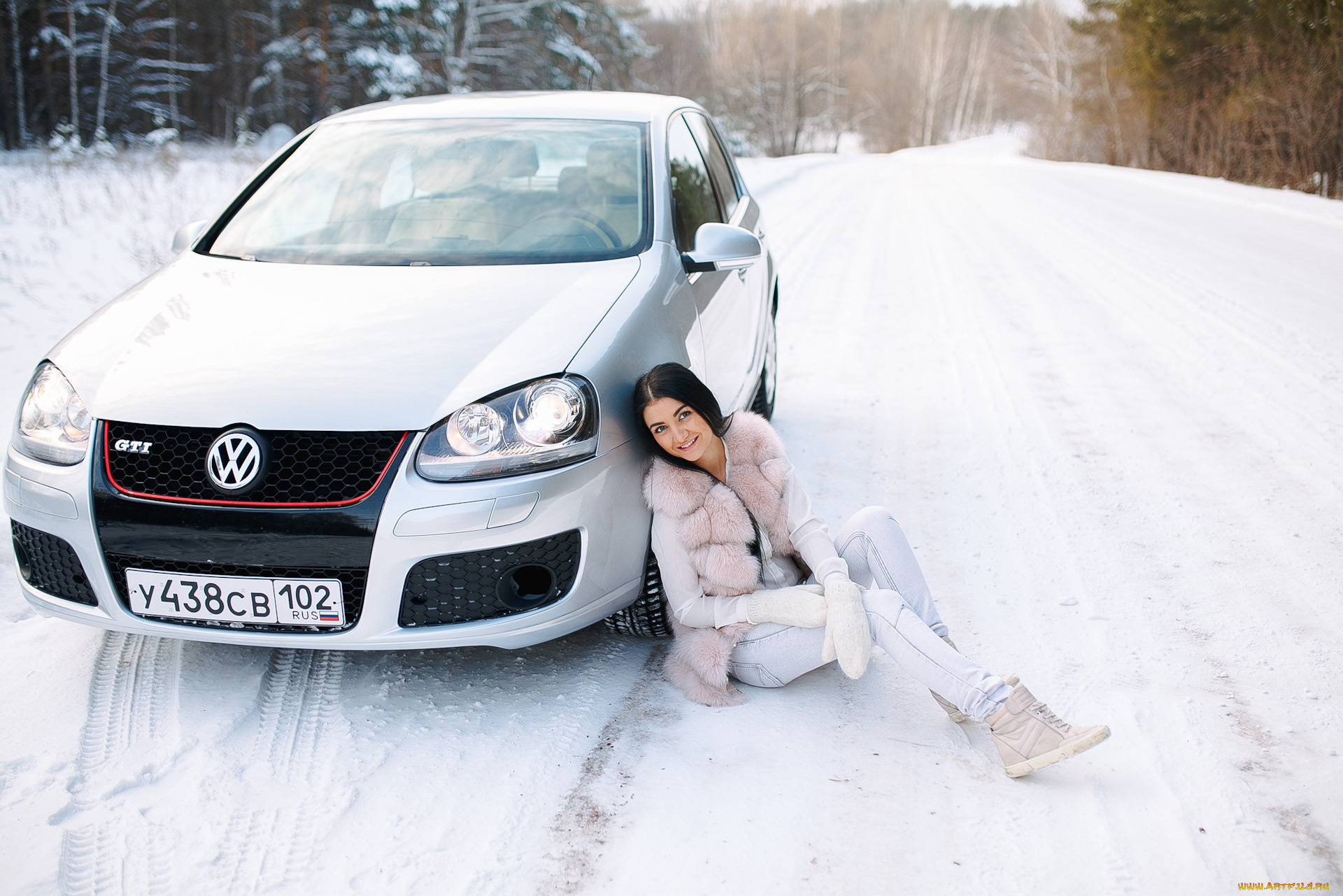 автомобили, -авто, с, девушками, volkswagen, golf