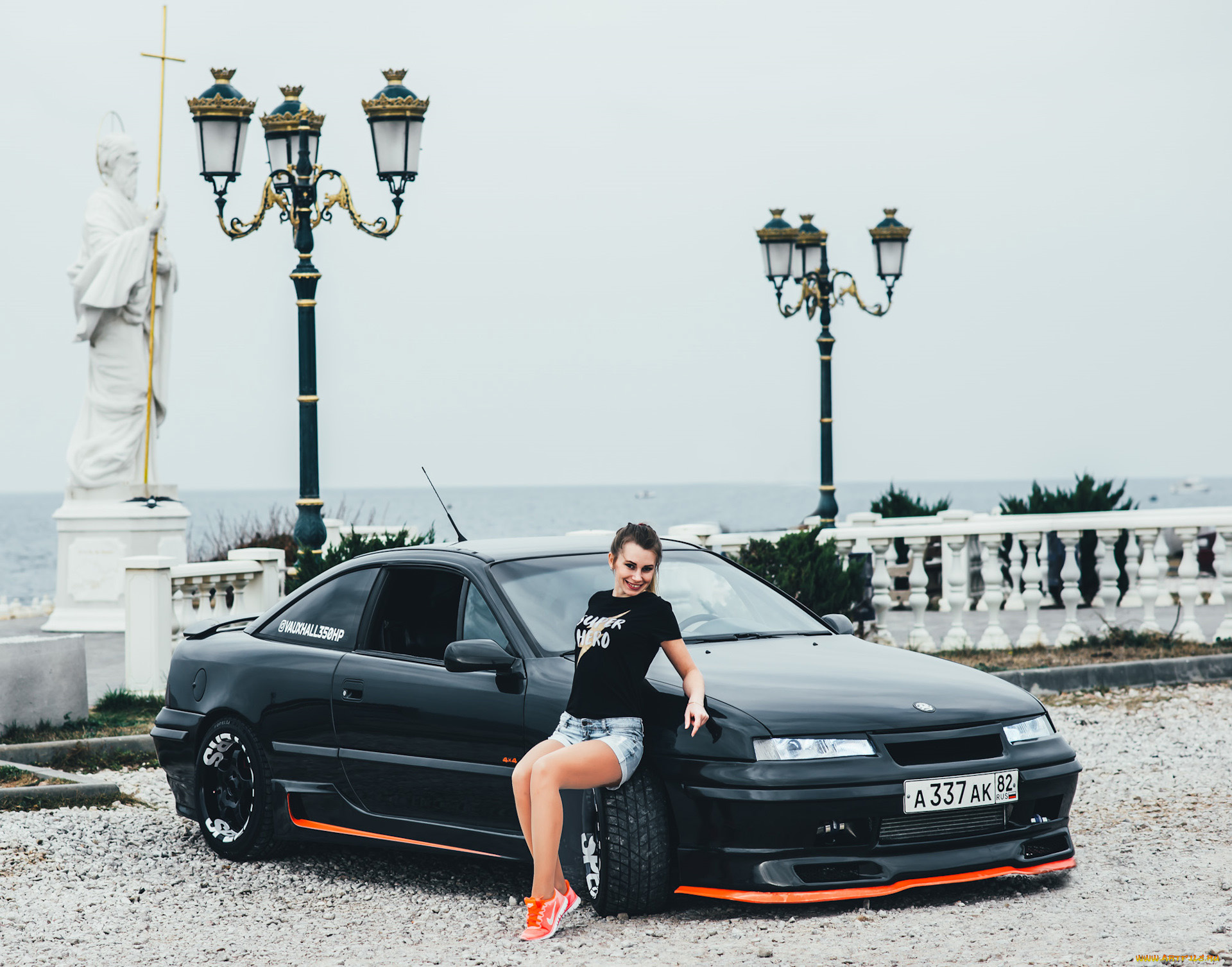 автомобили, -авто, с, девушками, opel, calibra