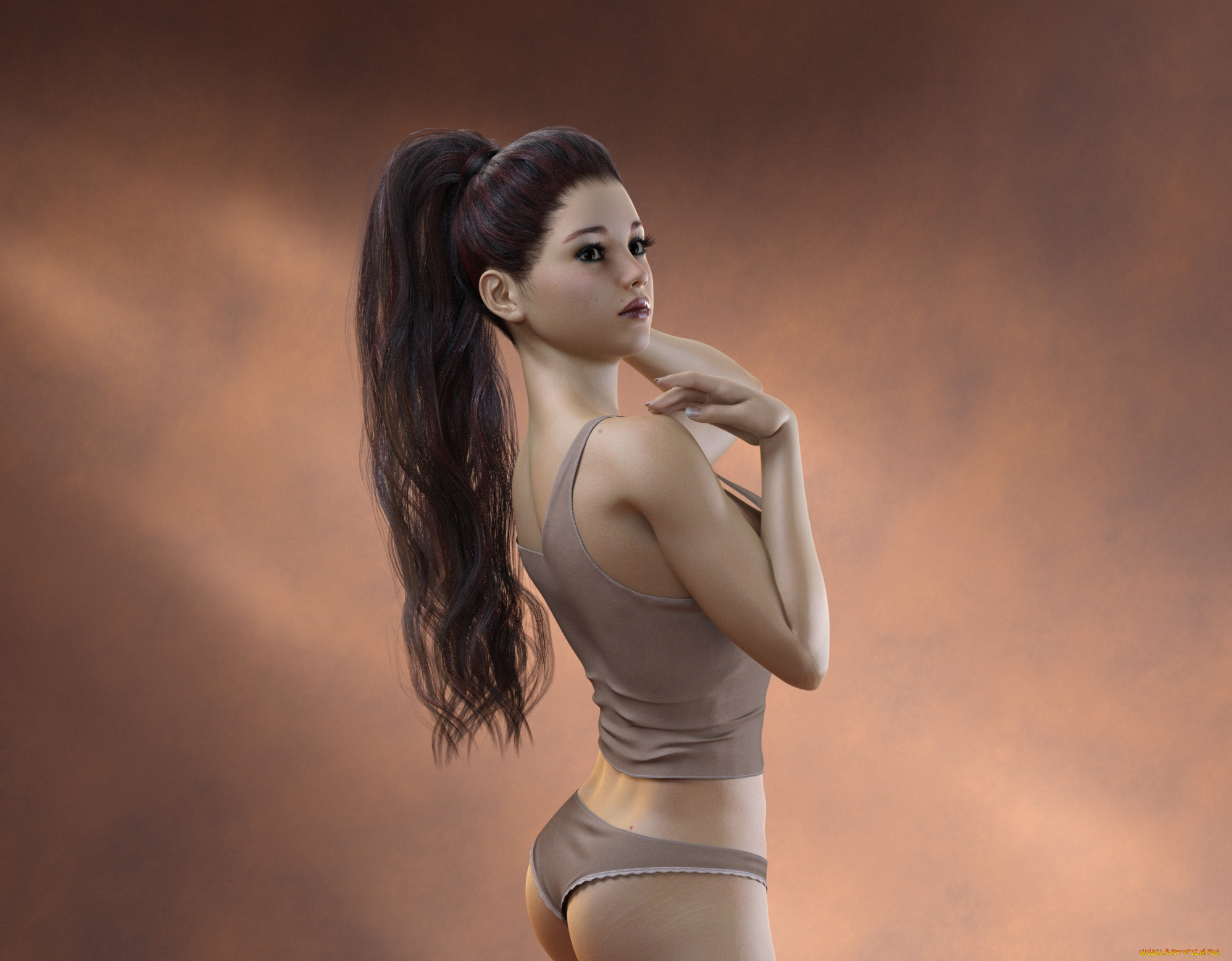 3д, графика, люди, , people, фон, взгляд, девушка