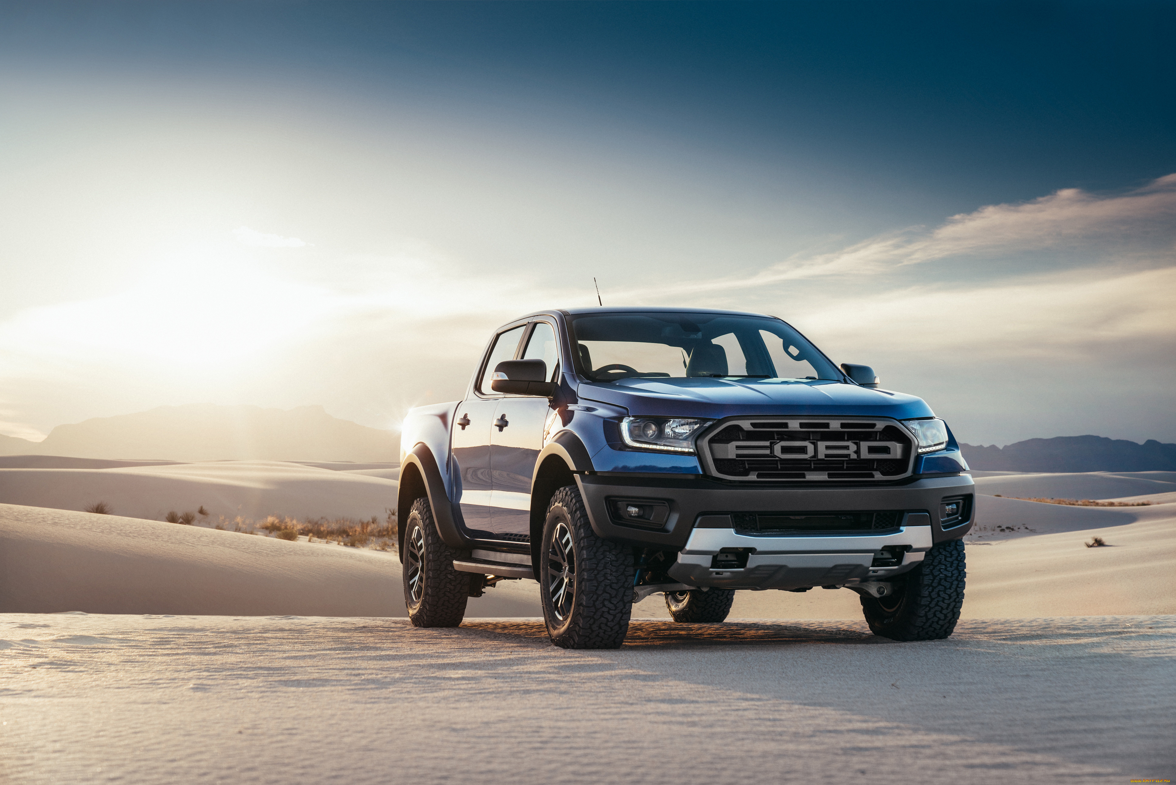 ford, ranger, raptor, , 2019, автомобили, ford, raptor, ranger, синий, форд, рейнджер, пески