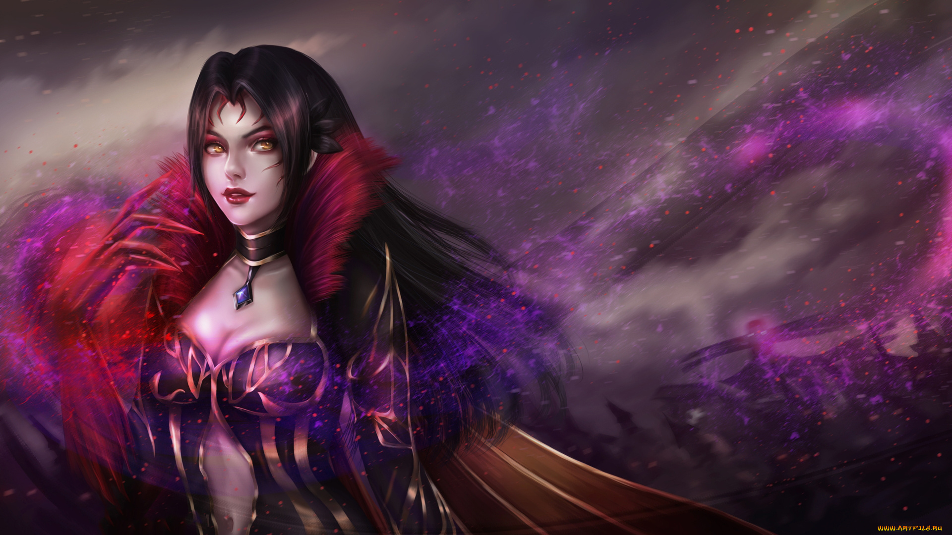 видео, игры, metin, 2, взгляд, фон, девушка