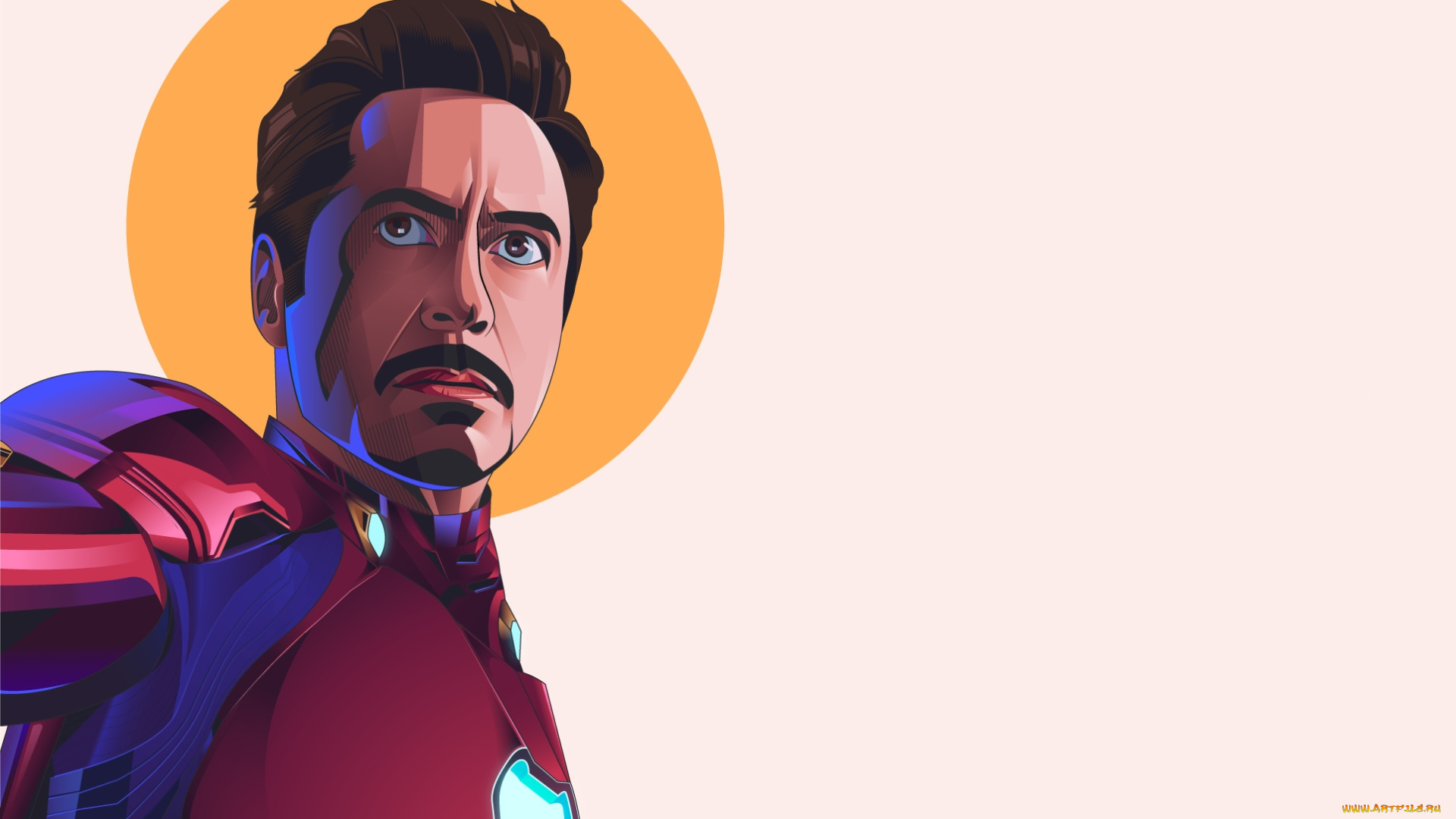 рисованное, кино, железный, человек, роберт, дауни, мл, тони, старк