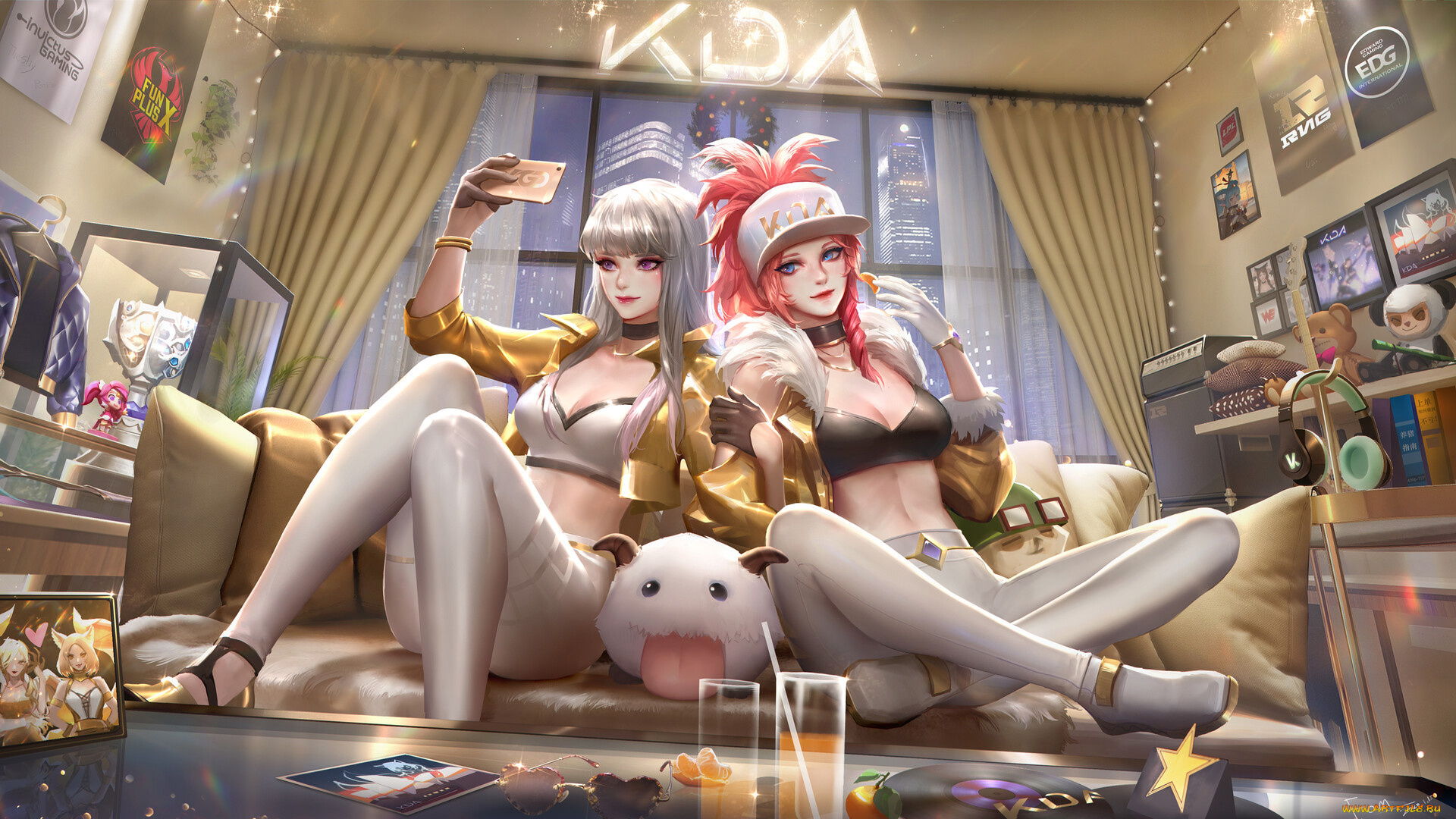 видео, игры, league, of, legends, kai'sa, akali