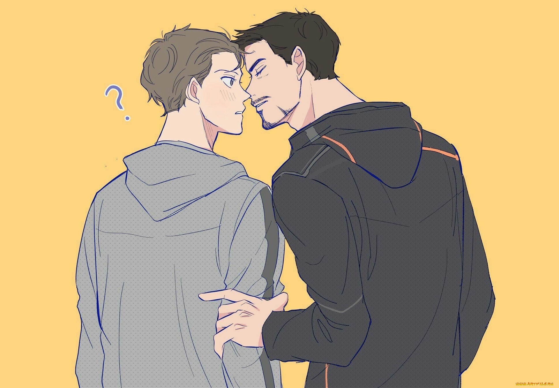 рисованное, кино, питер, паркер, тони, старк, роберт, дауни, мл, ом, холланд, железный, человек, паук