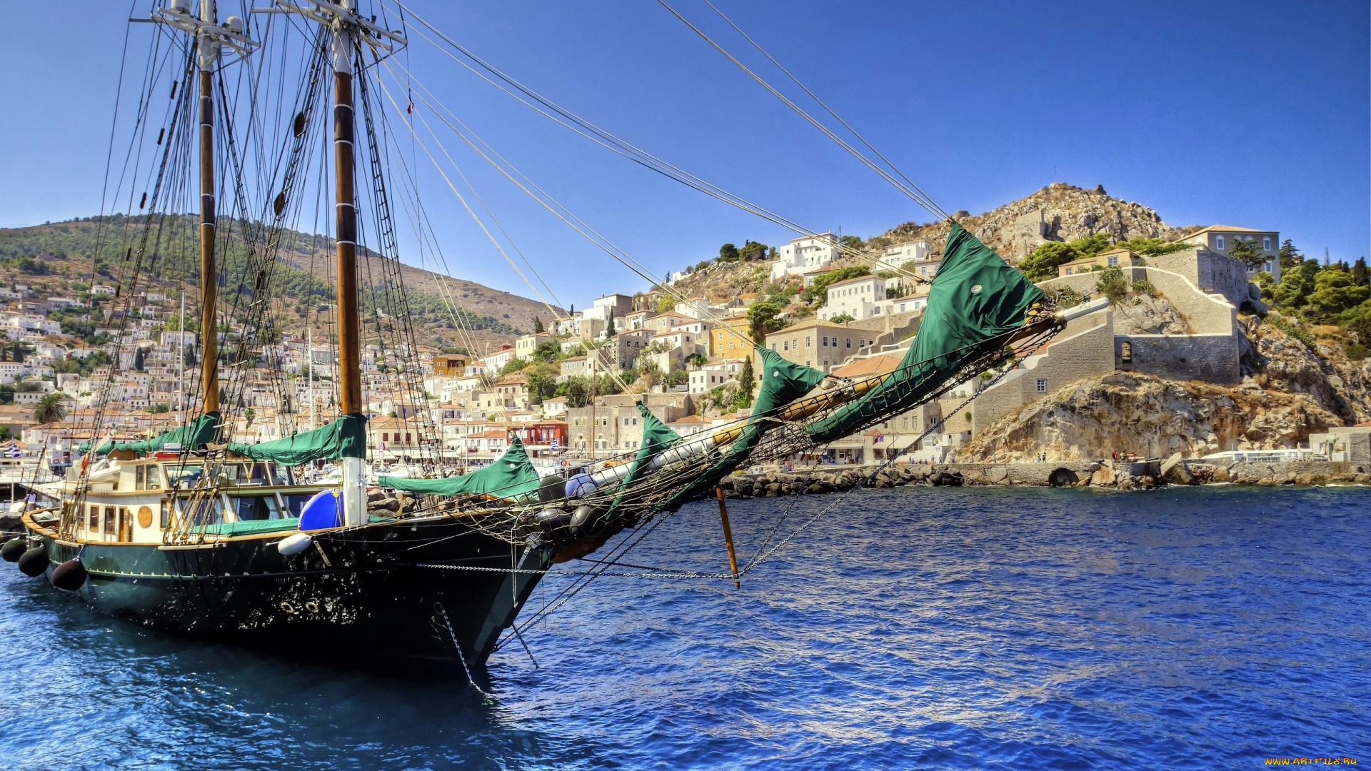 корабли, парусники, парусник