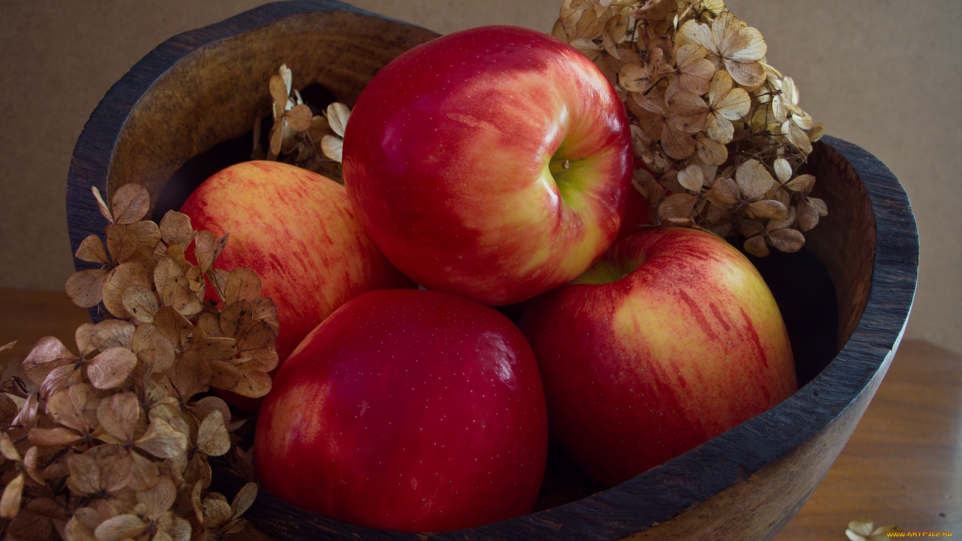 еда, яблоки, миска, макро