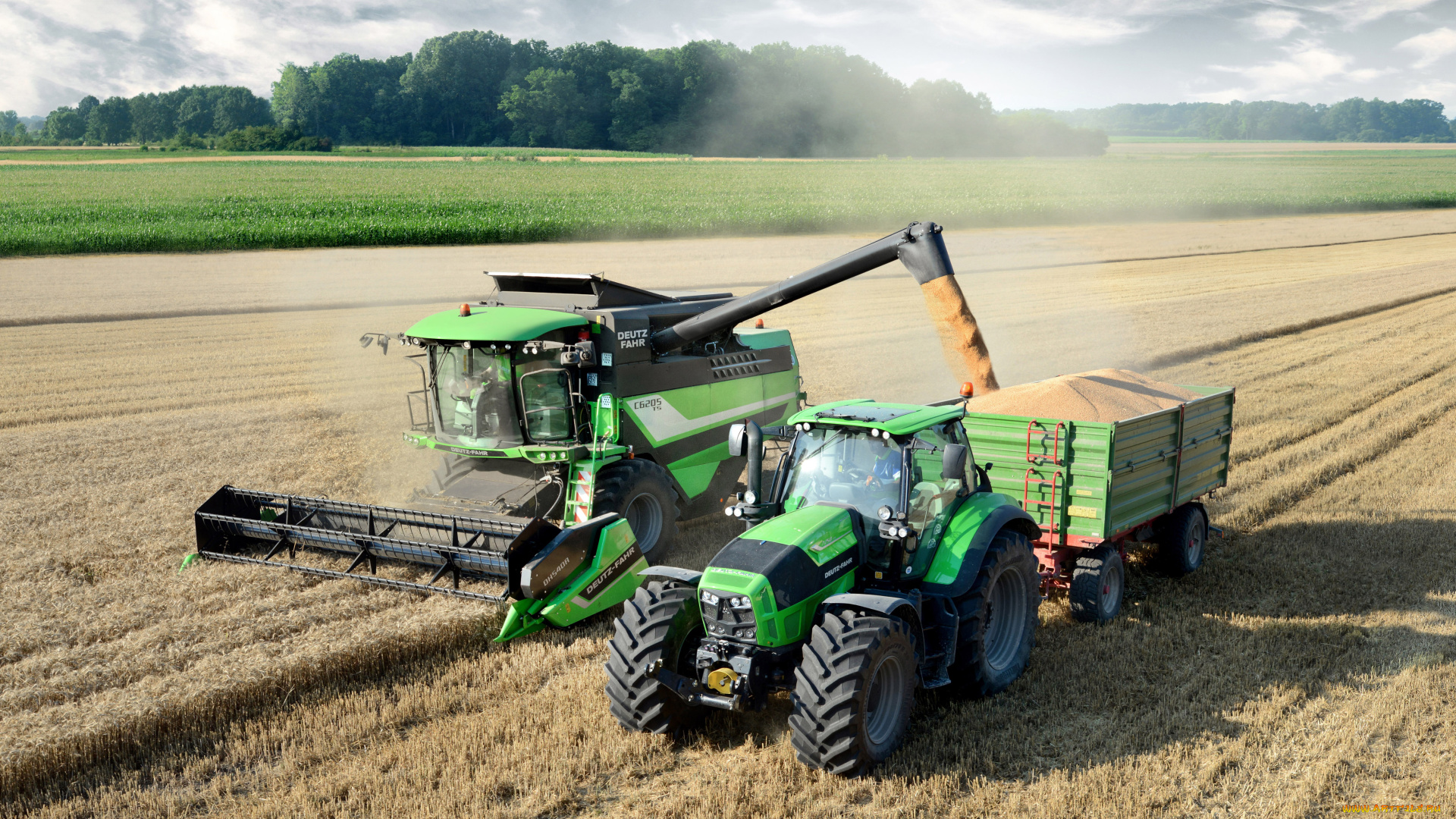техника, комбайны, deutz-fahr