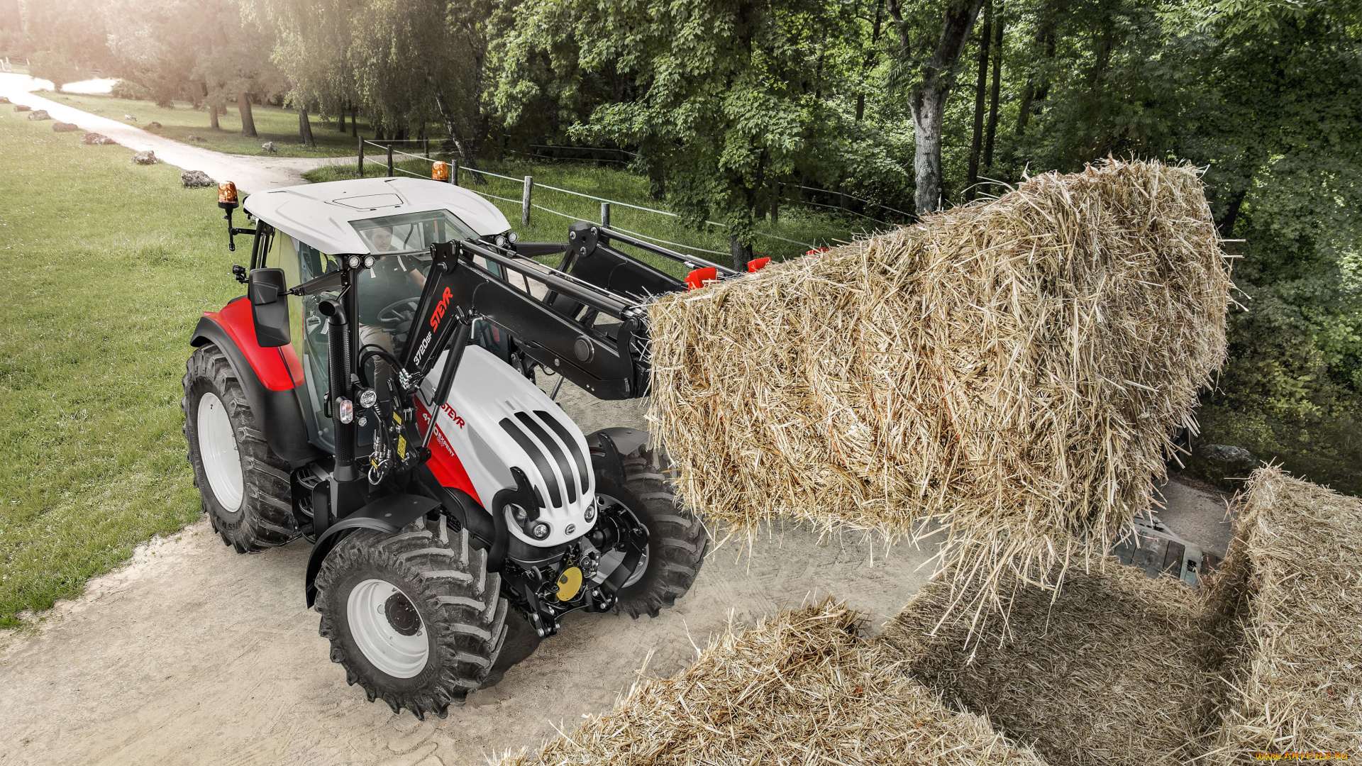 техника, фронтальные, погрузчики, steyr