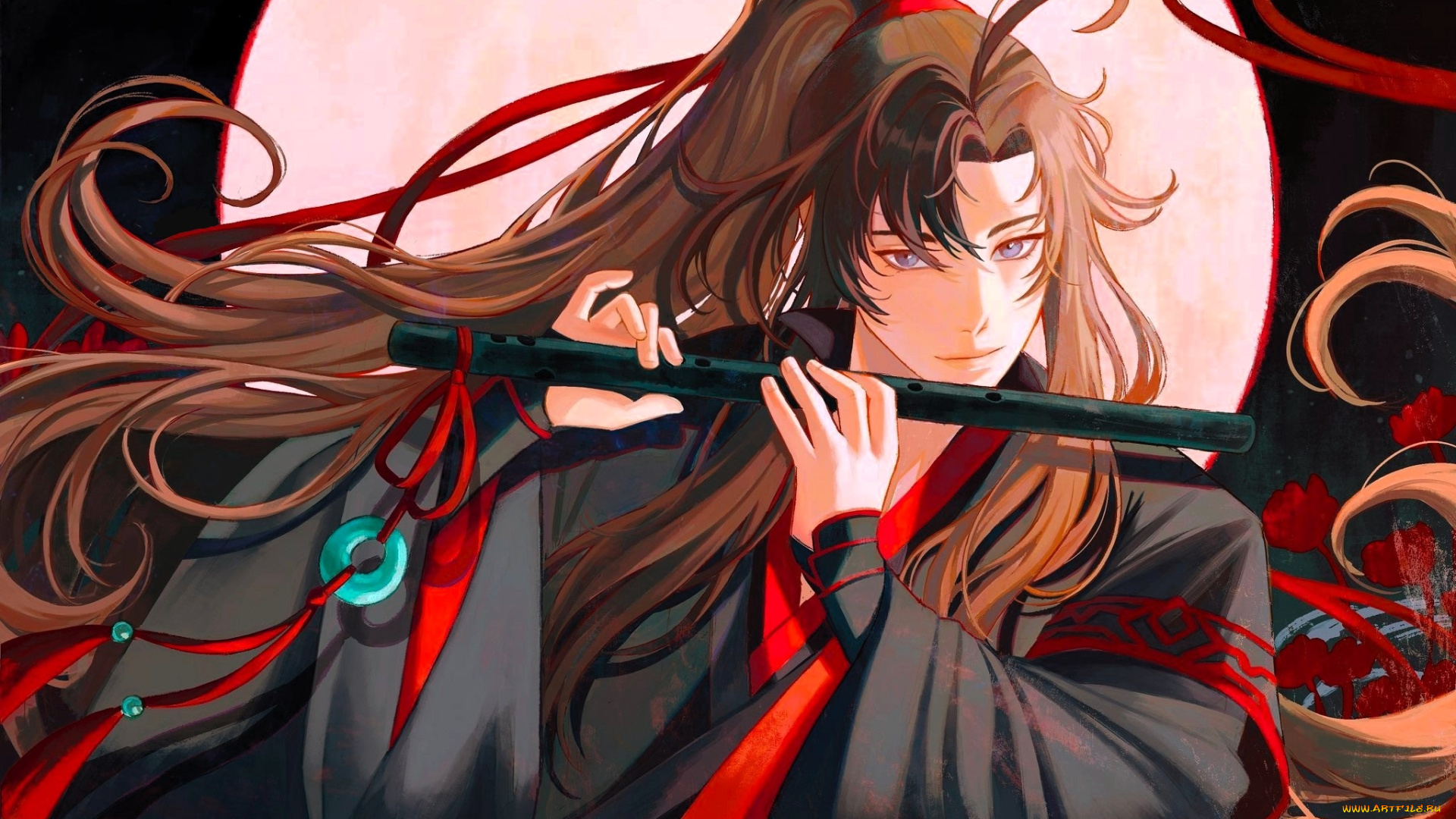 аниме, mo, dao, zu, shi, вэй, усянь, флейта