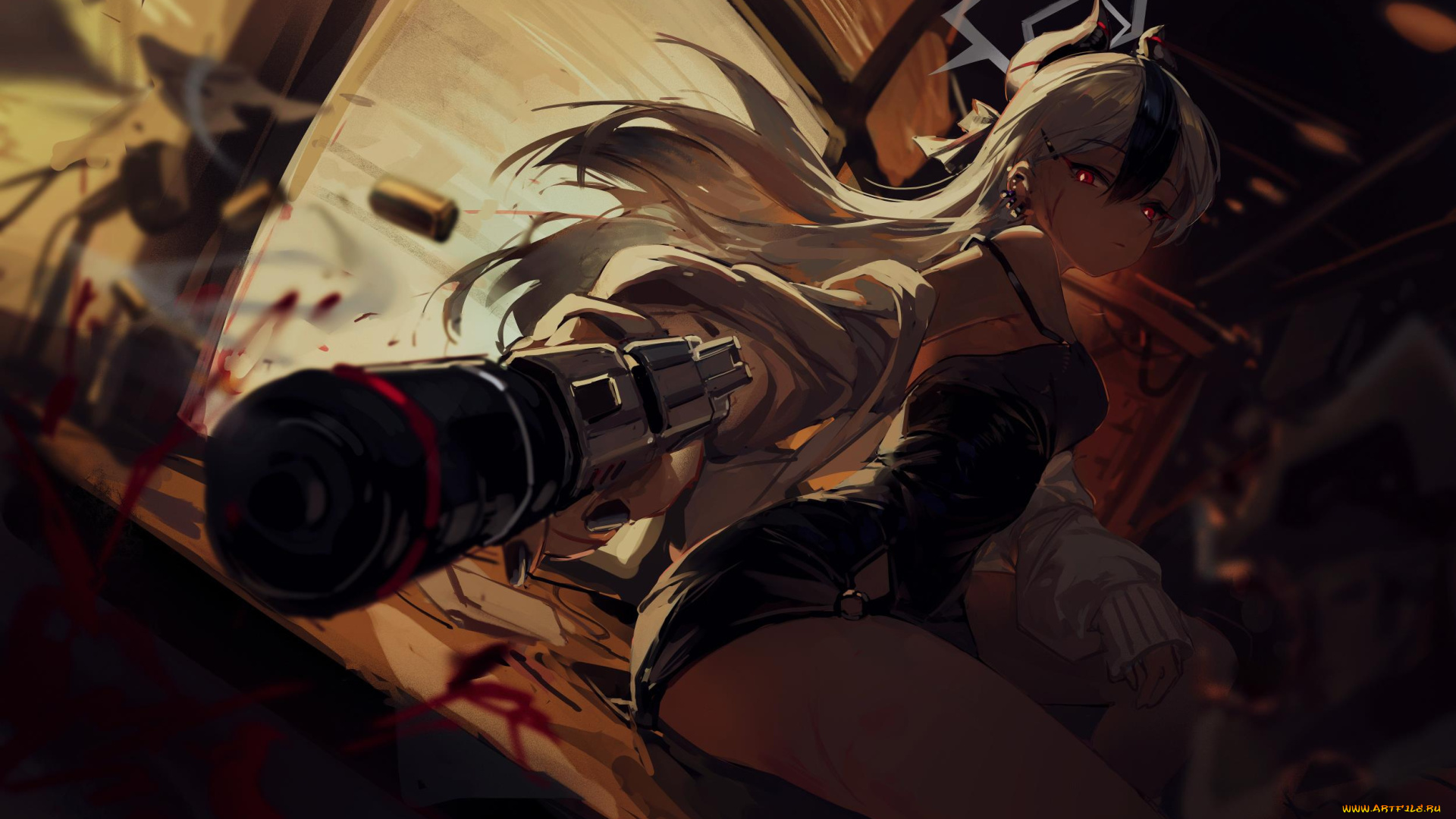 аниме, оружие, , техника, , технологии, девушка