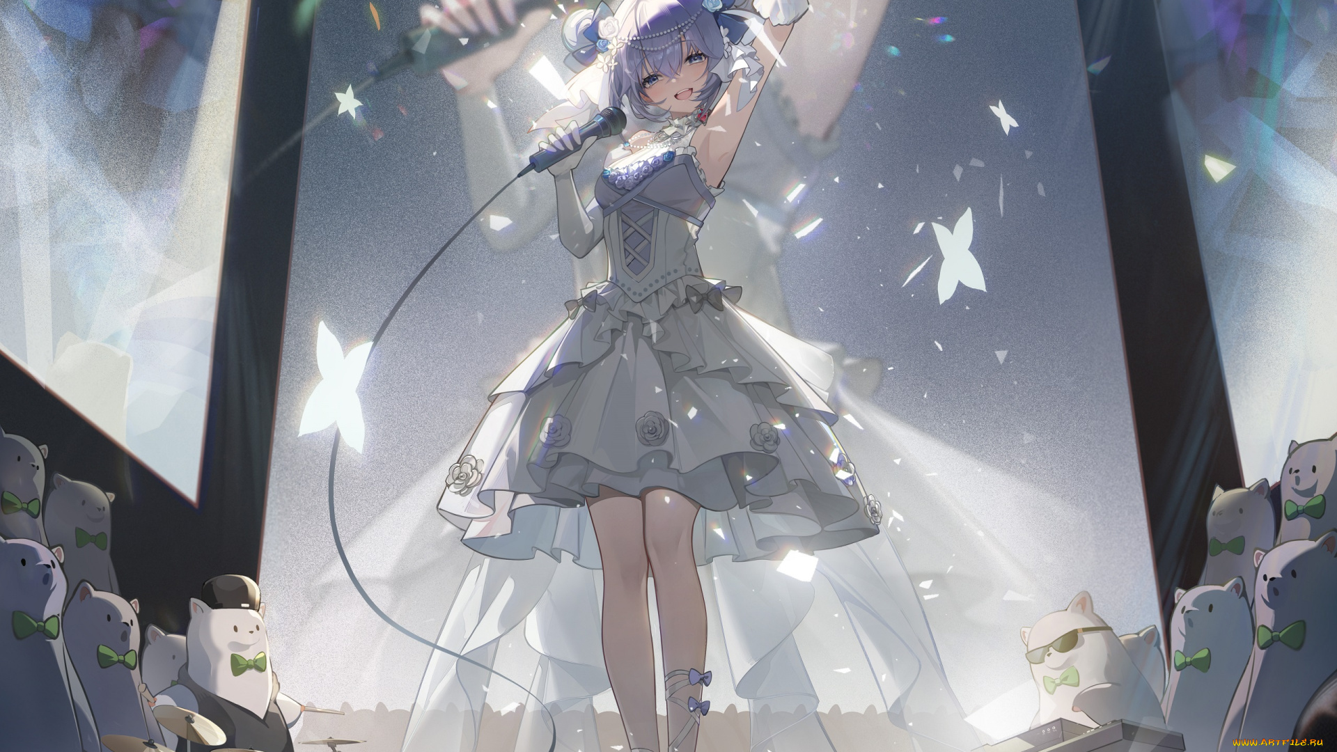 аниме, virtual, youtuber, девушка