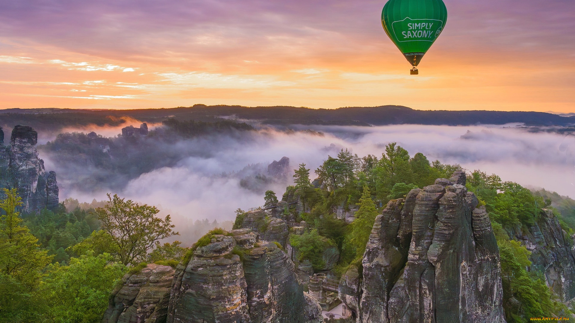 авиация, воздушные, шары, дирижабли, небо, воздушный, шар, полет, облака, горы