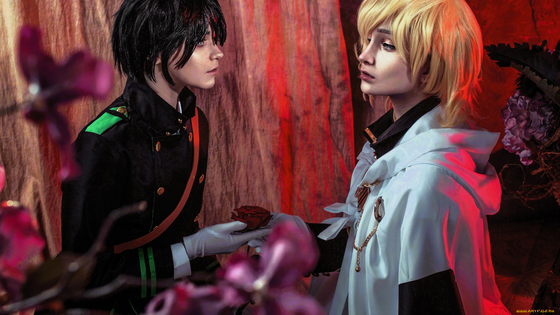 девушки, tenletters, косплей, образы, наряды, цветы