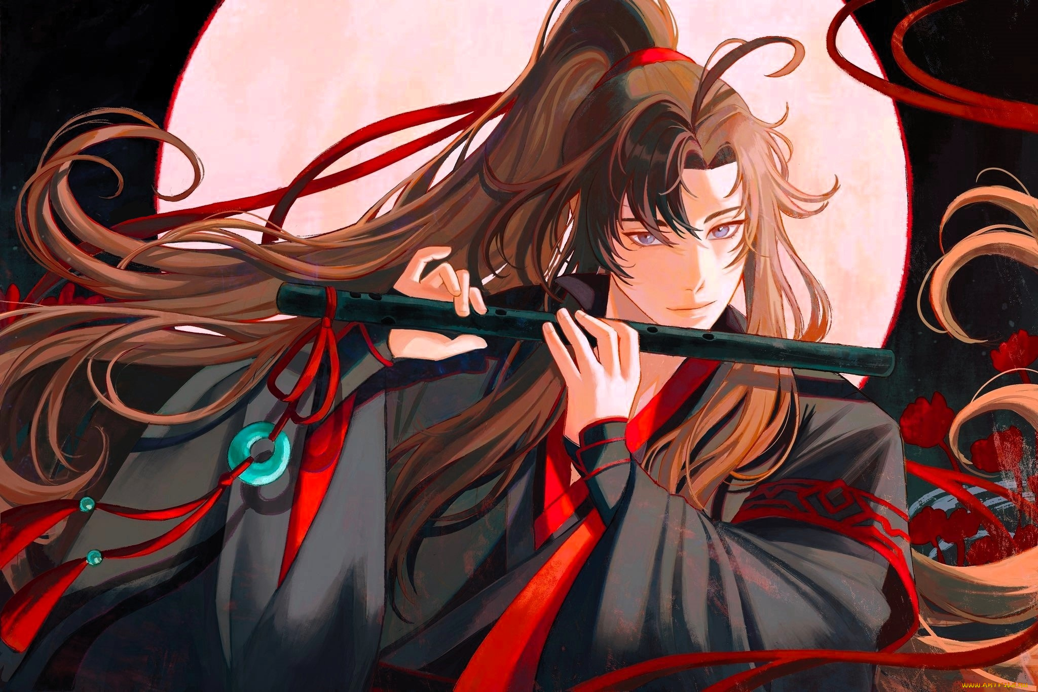 аниме, mo, dao, zu, shi, вэй, усянь, флейта