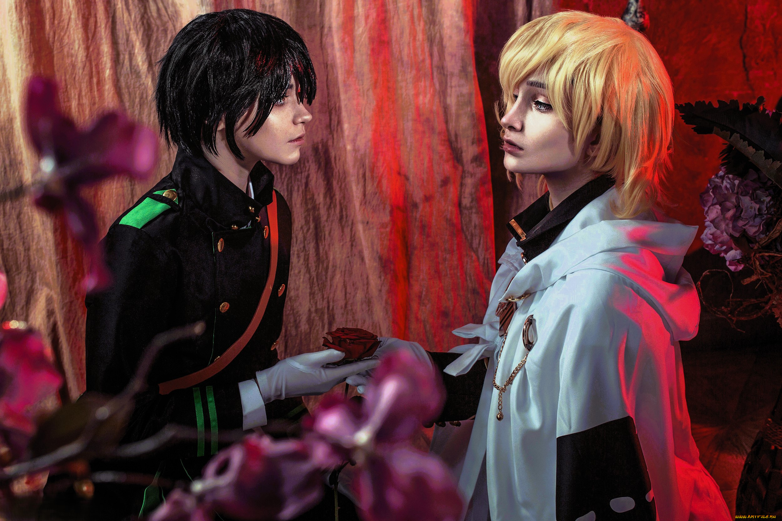 девушки, tenletters, косплей, образы, наряды, цветы