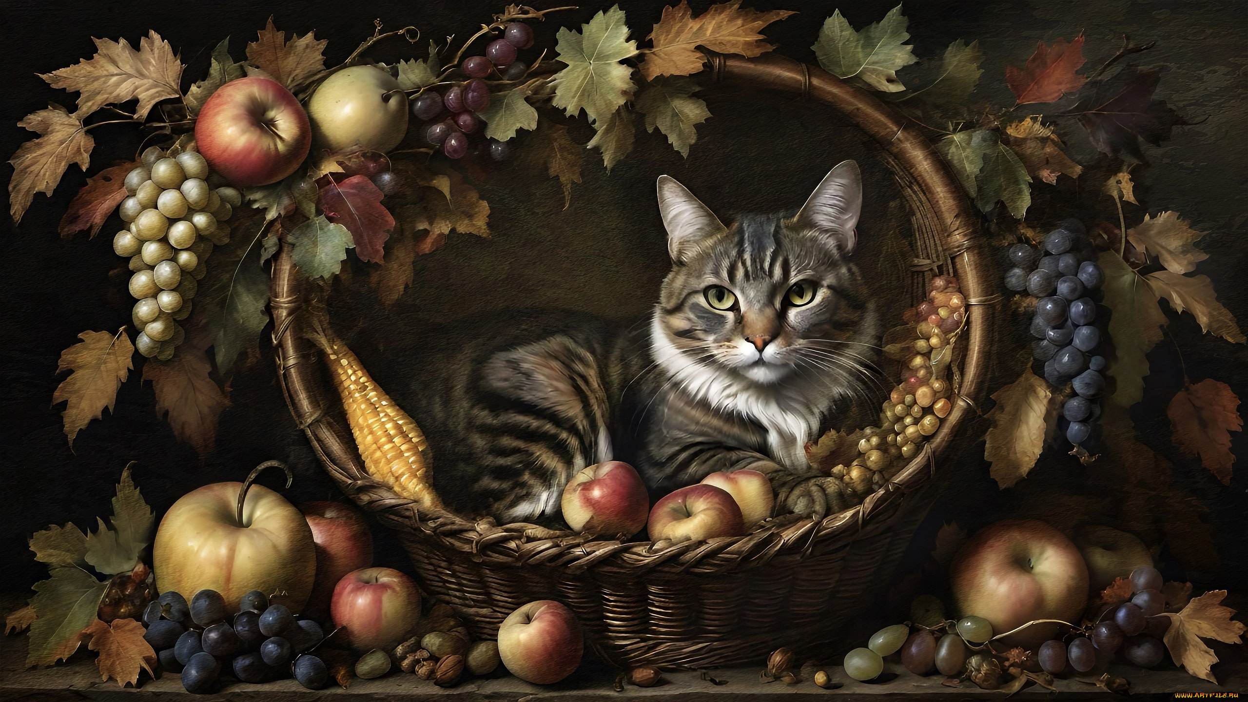 рисованное, животные, , коты, кот, кошка