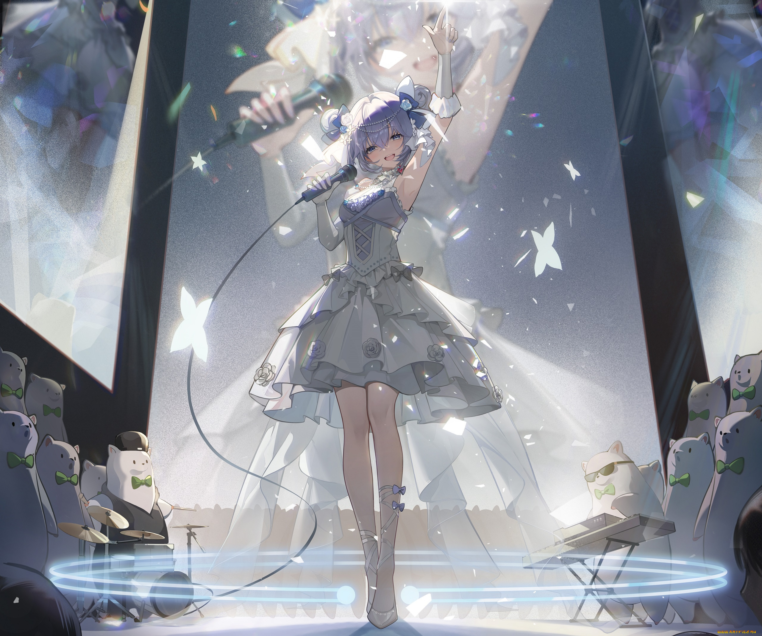 аниме, virtual, youtuber, девушка