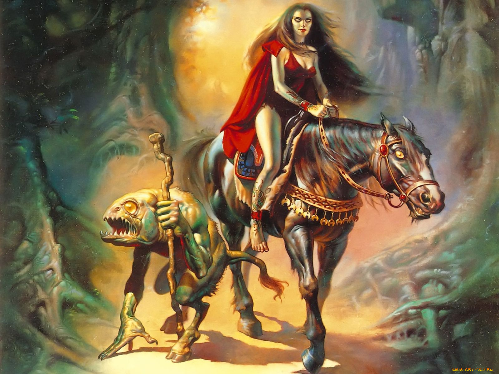 boris, vallejo, фэнтези, красавицы, чудовища