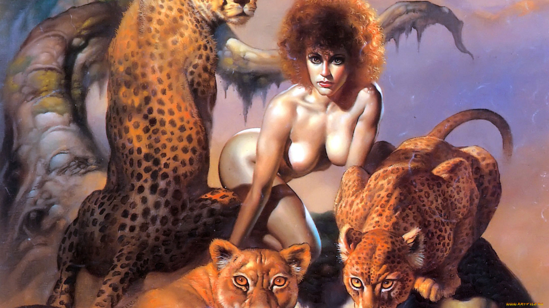 boris, vallejo, фэнтези, красавицы, чудовища