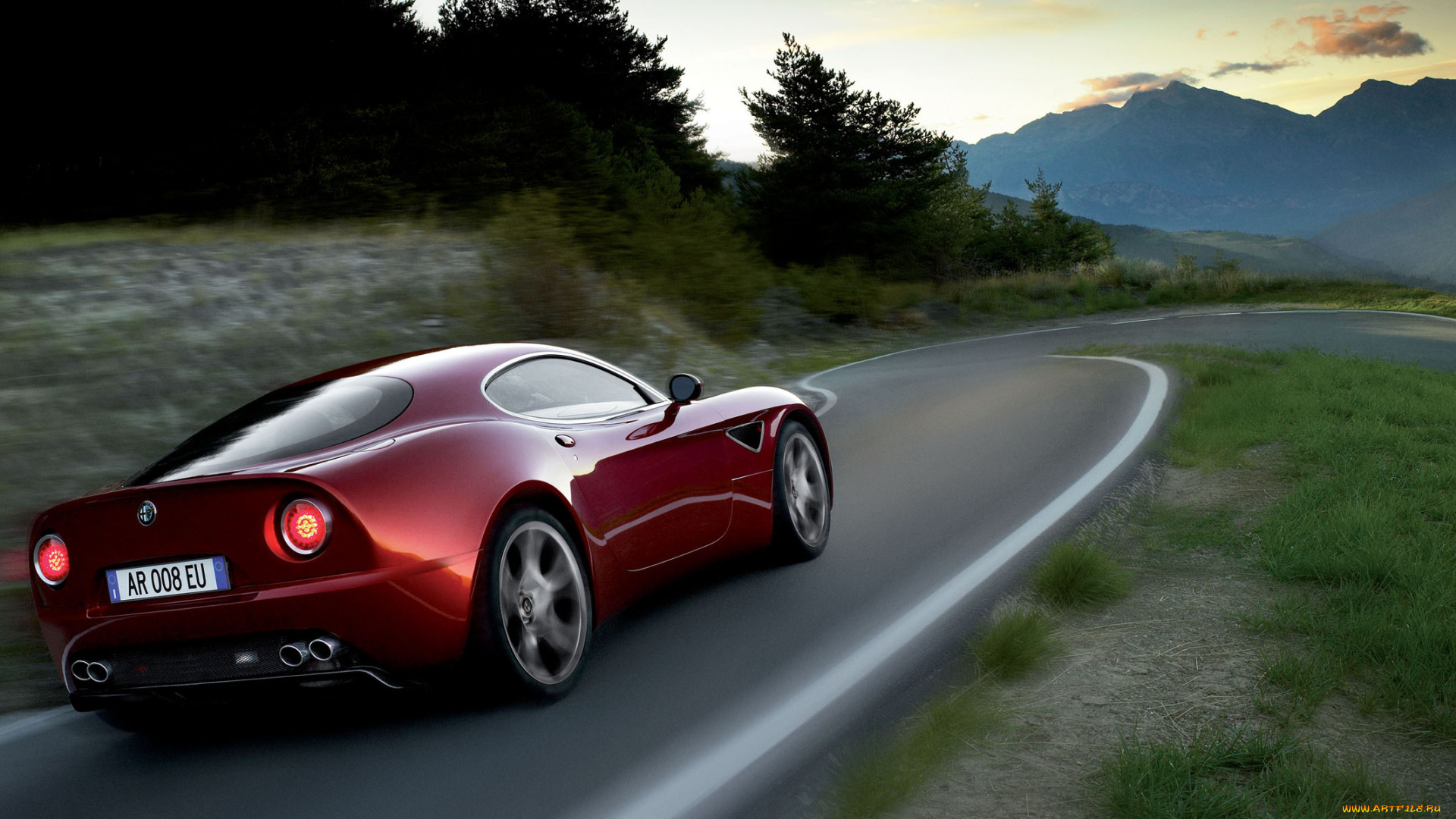 автомобили, alfa, romeo, 8c, competizione