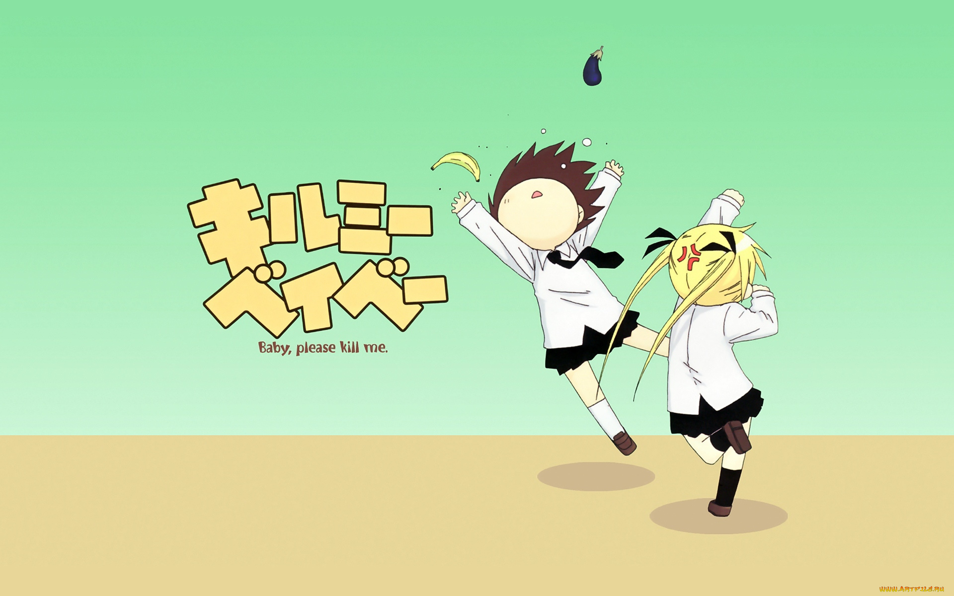 headshot, хd, аниме, kill, me, baby