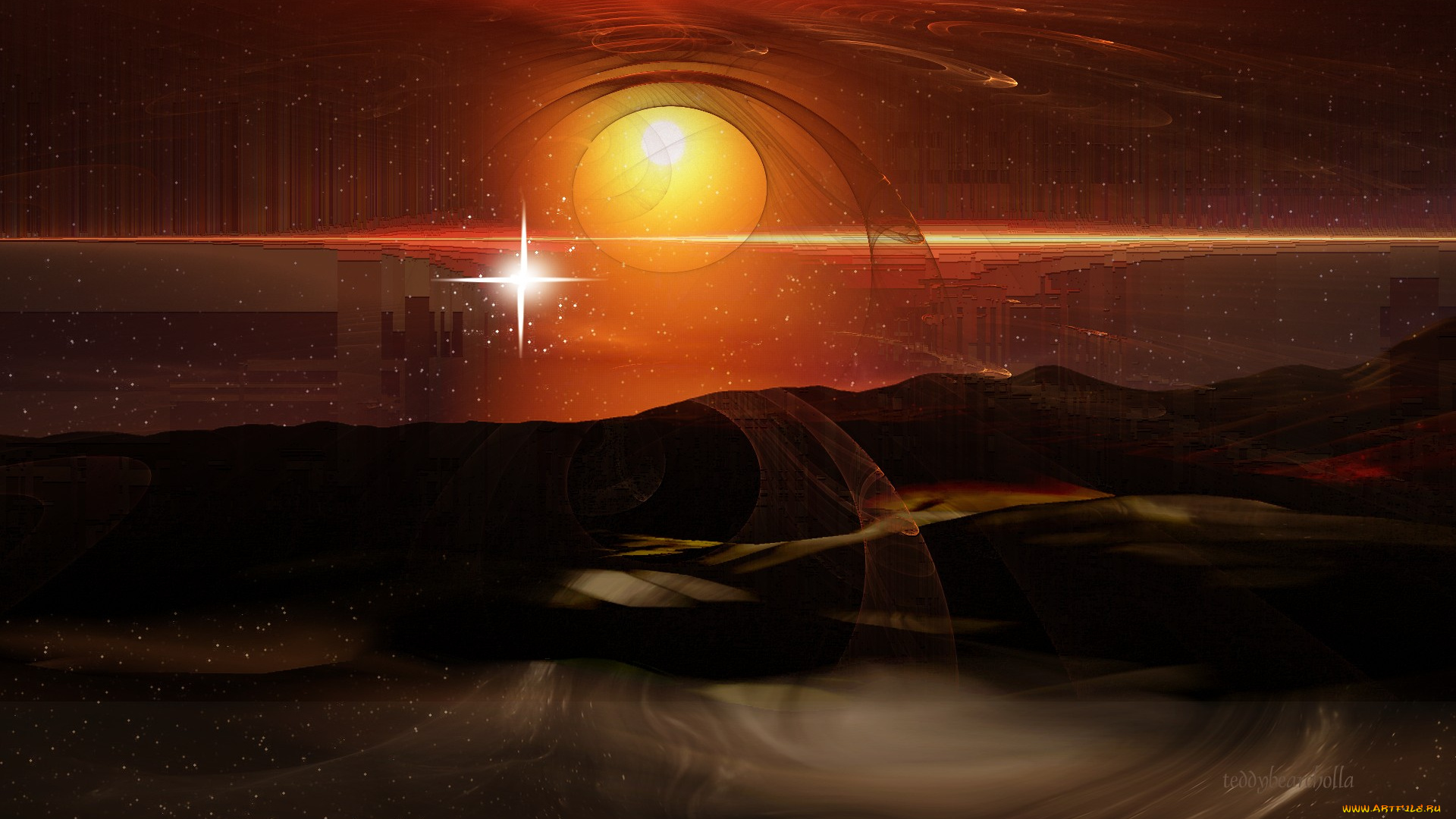 3д, графика, fantasy, фантазия, сказочный, мир