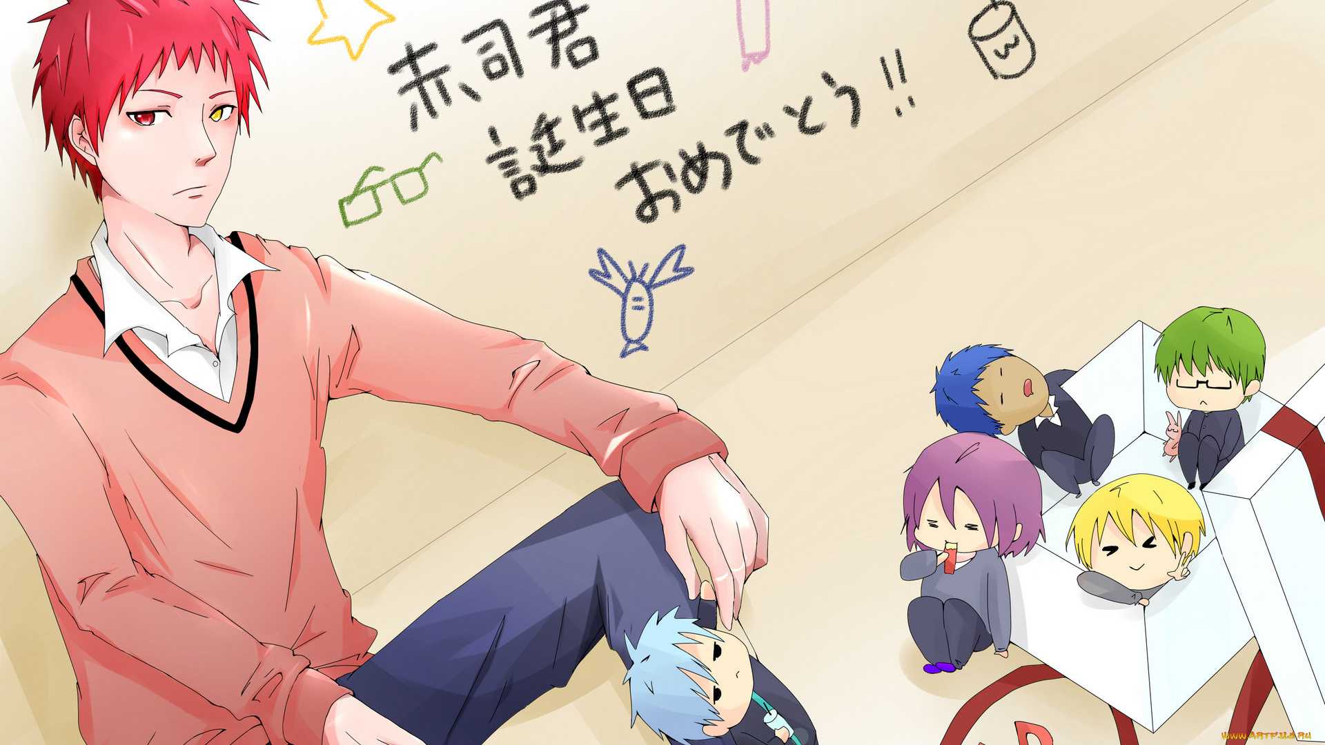 аниме, kuroko, no, baske, мальчик