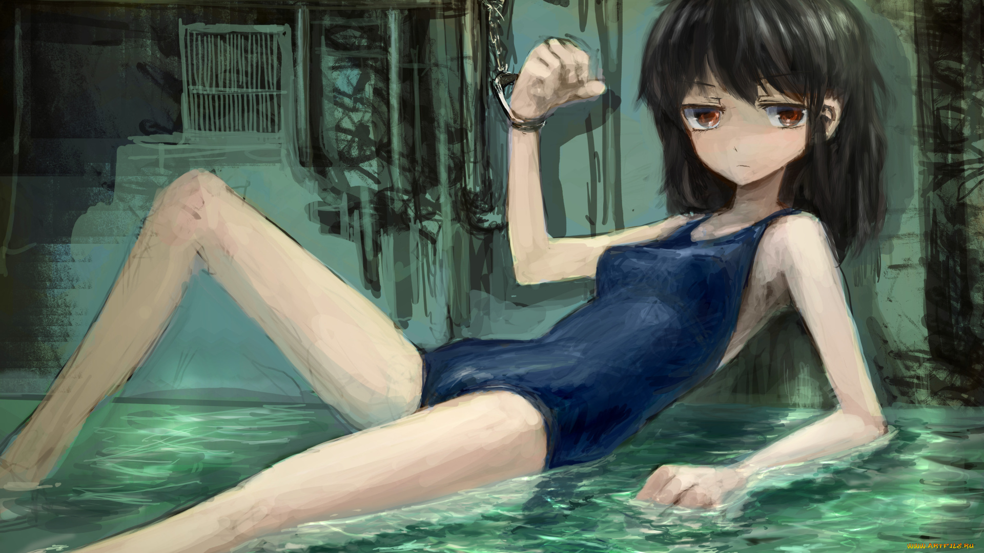 аниме, *unknown, другое, наручники