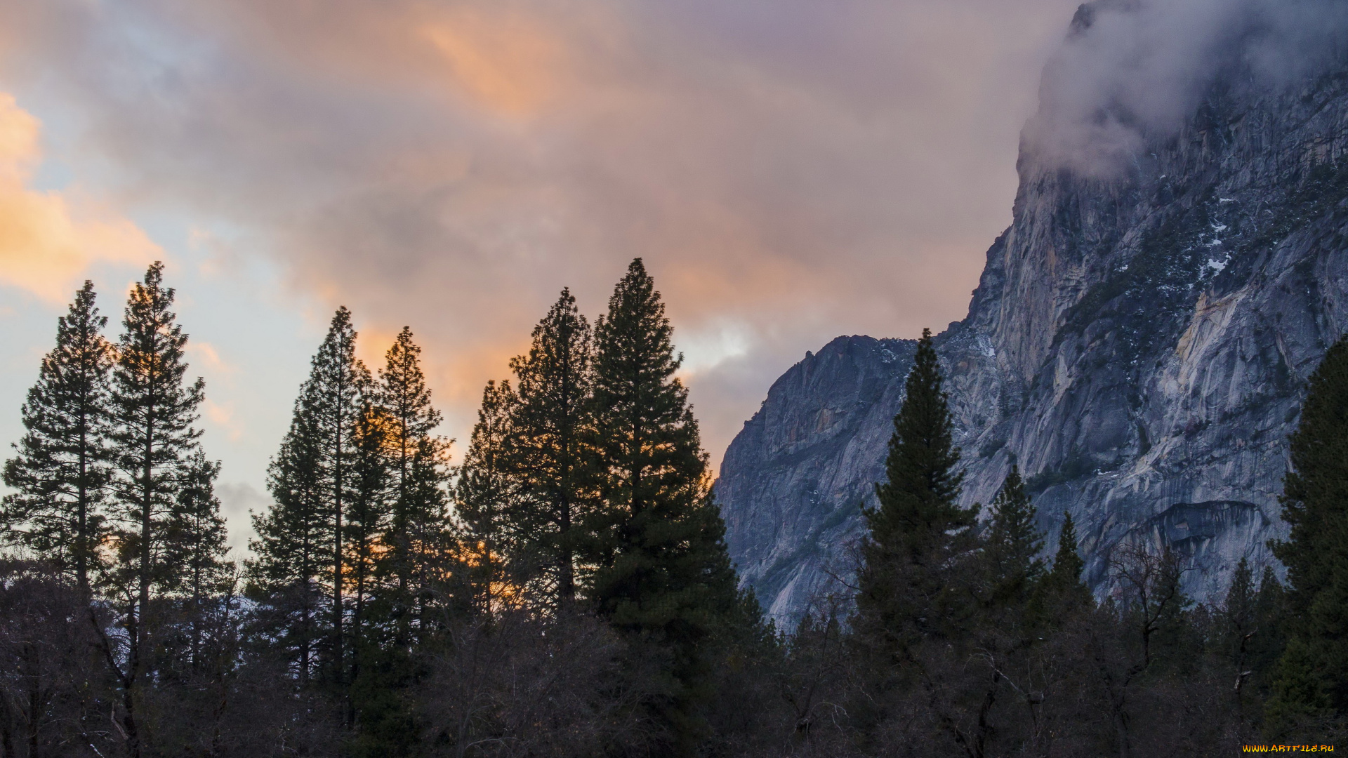 california, yosemite, national, park, природа, горы