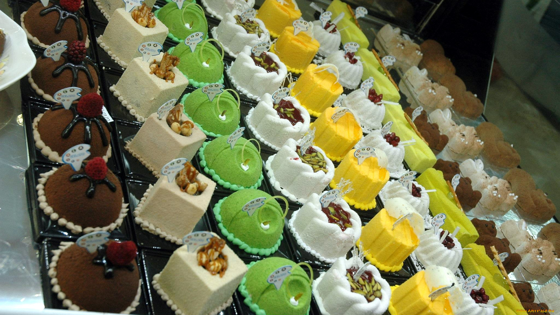 еда, пирожные, кексы, печенье, разные, много