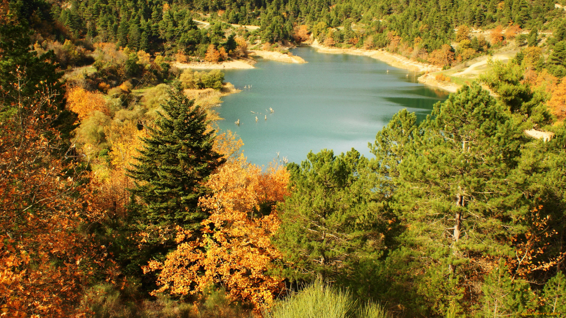 tsivlos, lake, греция, природа, реки, озера, озеро