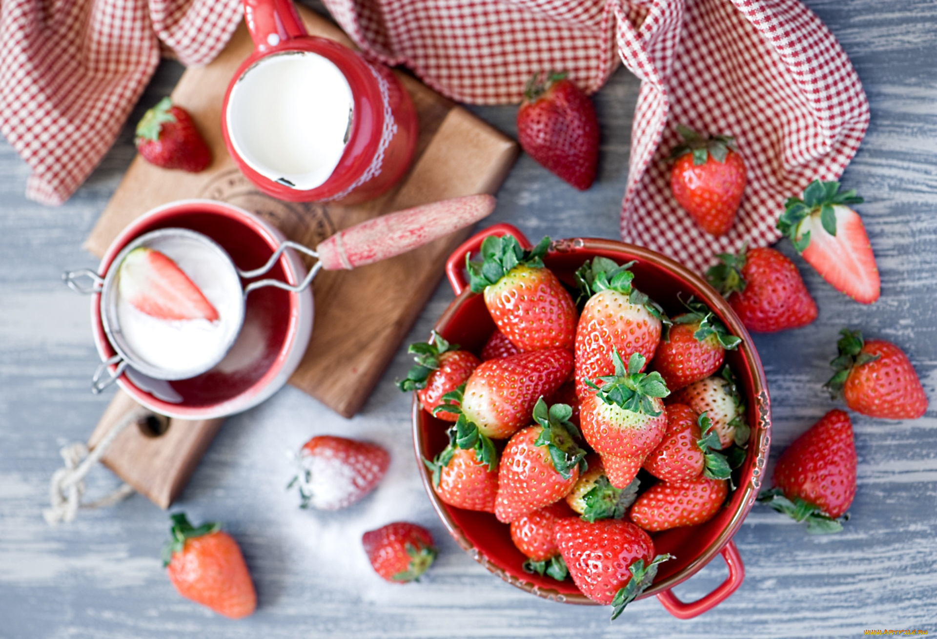 еда, клубника, земляника, ягоды