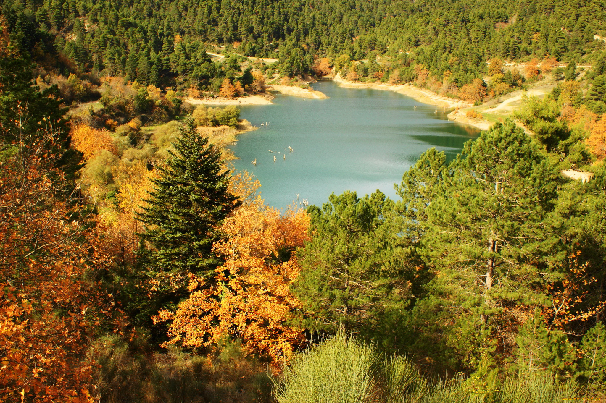 tsivlos, lake, греция, природа, реки, озера, озеро