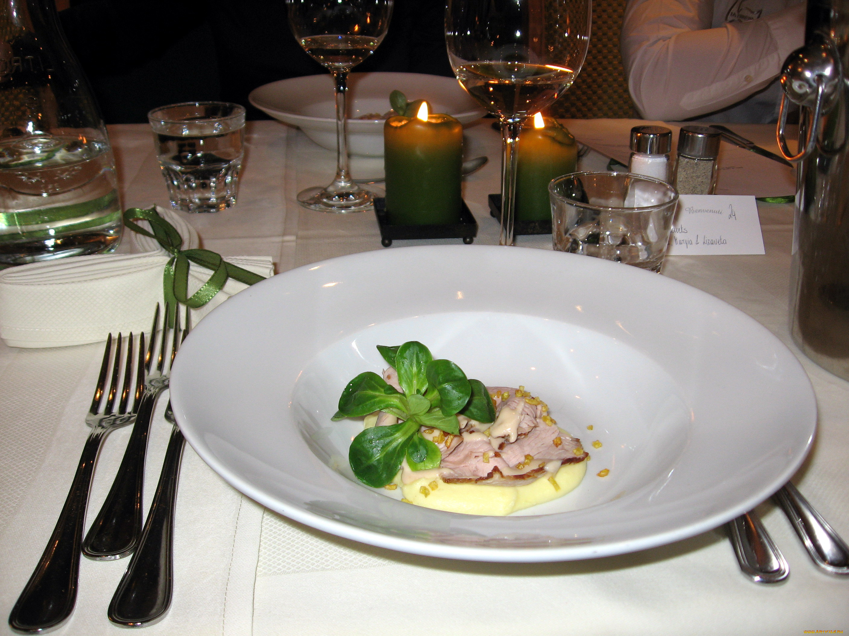 еда, салаты, закуски, сервировка, закуска, свечи